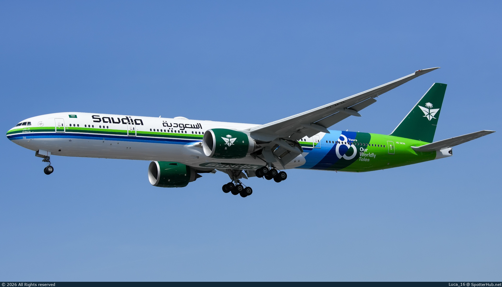 Photo of HZ-AK36 - Boeing 777-3FG(ER) operated by Saudia