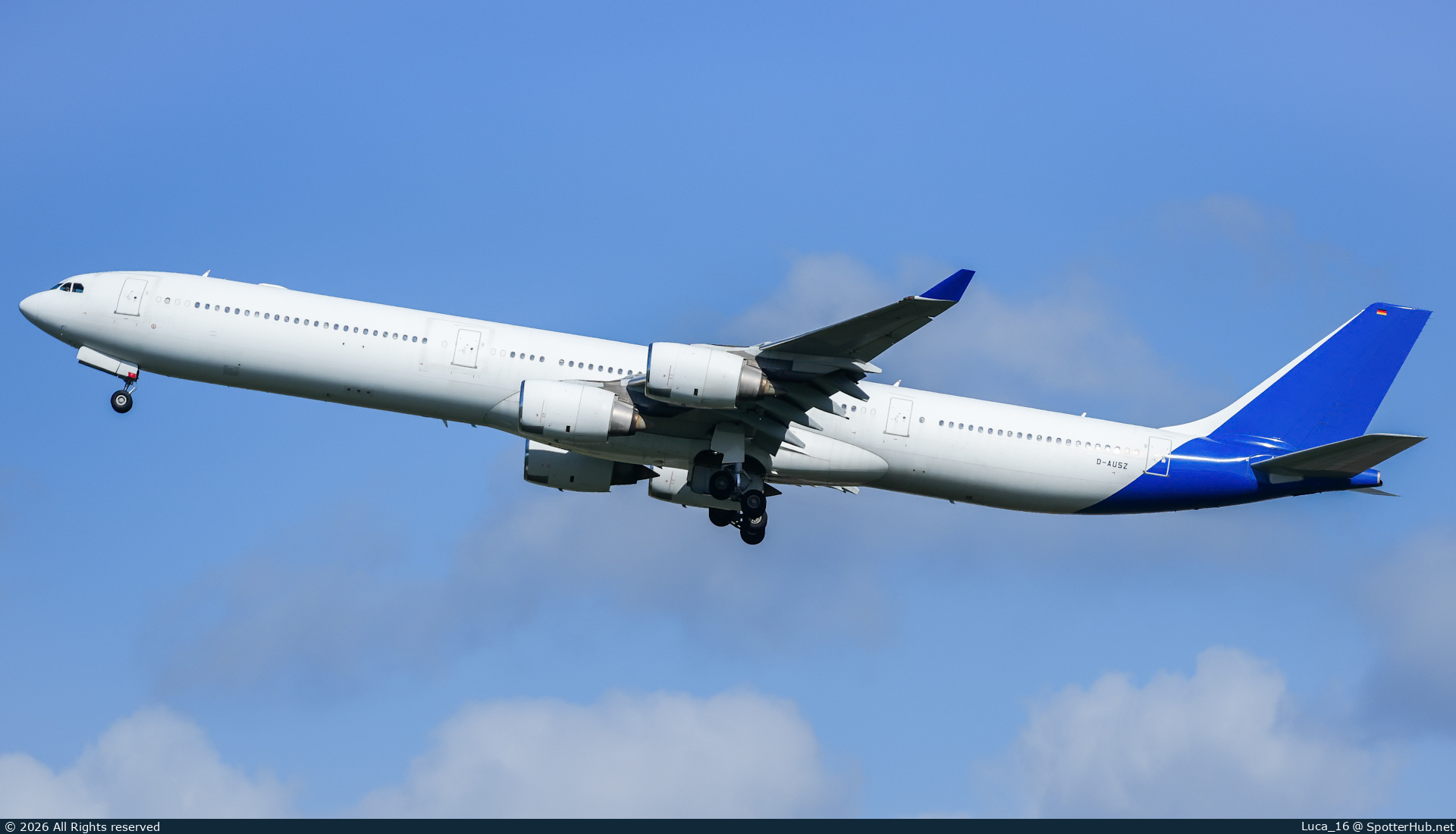 Photo of D-AUSZ - Airbus A340-642 operated by Universal Sky Carrier