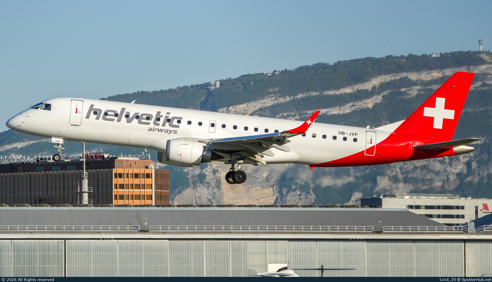 Photo of HB-JVP - Embraer ERJ-190LR operated by Helvetic Airways