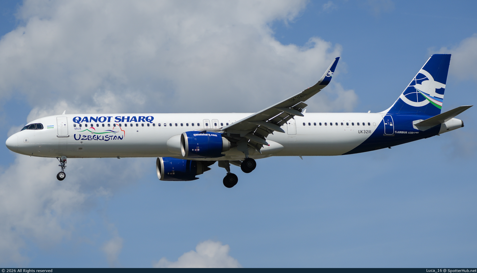 Photo of UK32111 - Airbus A321-253NX operated by Qanot Sharq Airlines