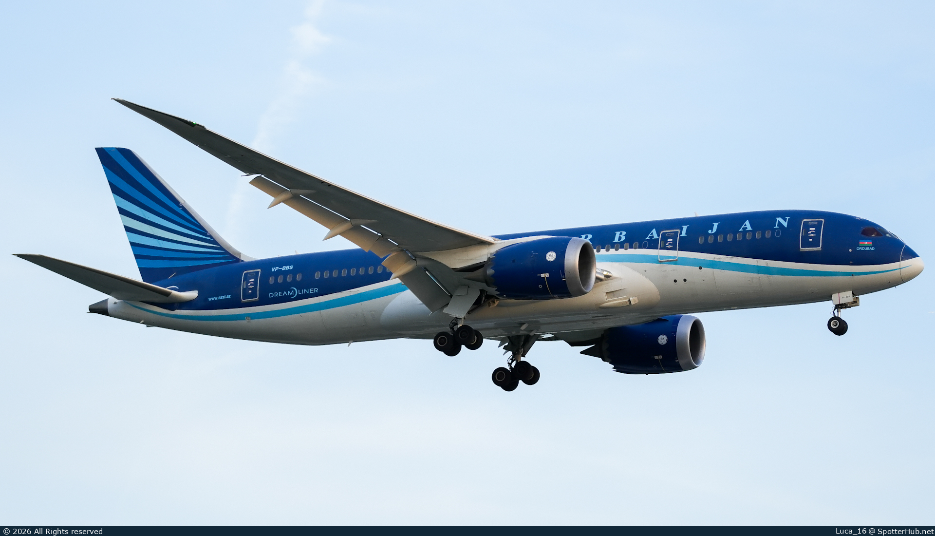 Photo of VP-BBS - Boeing 787-8 Dreamliner operated by Azerbaijan Airlines