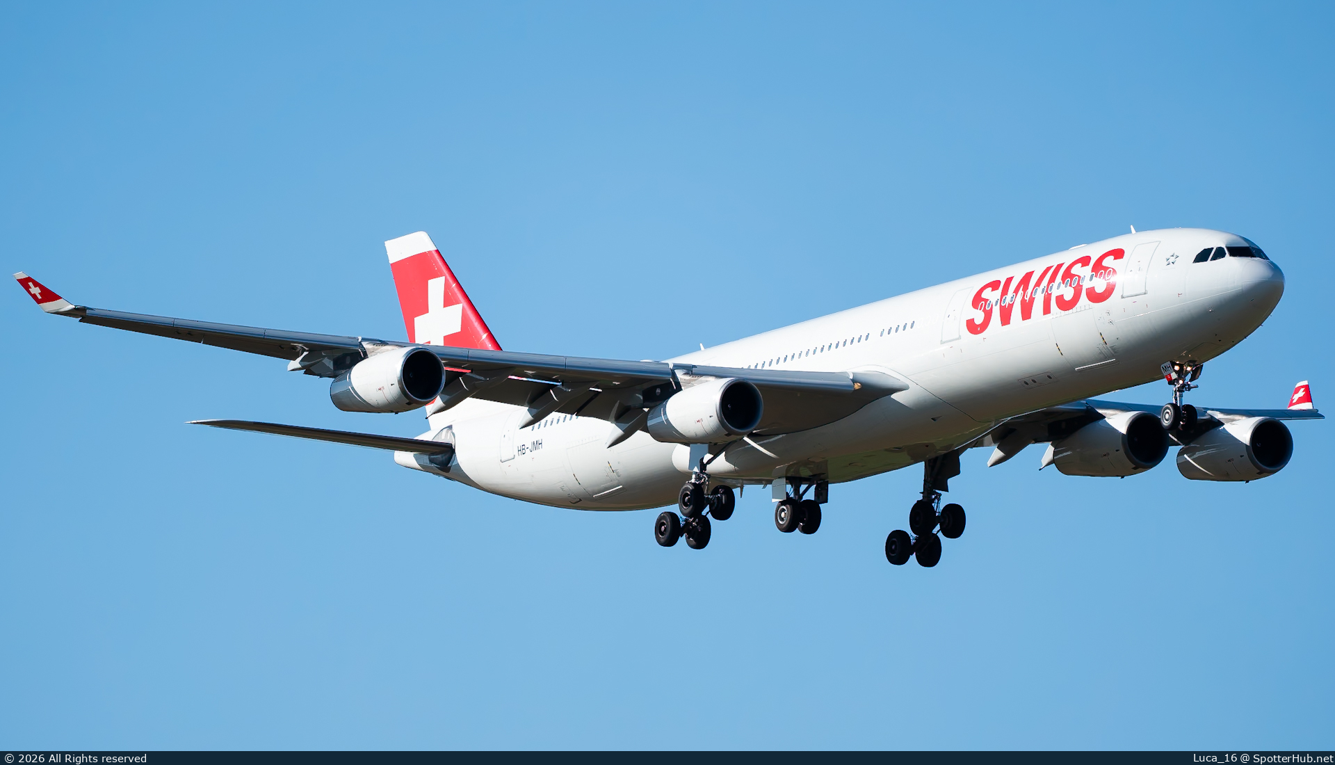 Photo of HB-JMH - Airbus A340-313 operated by Swiss International Air Lines
