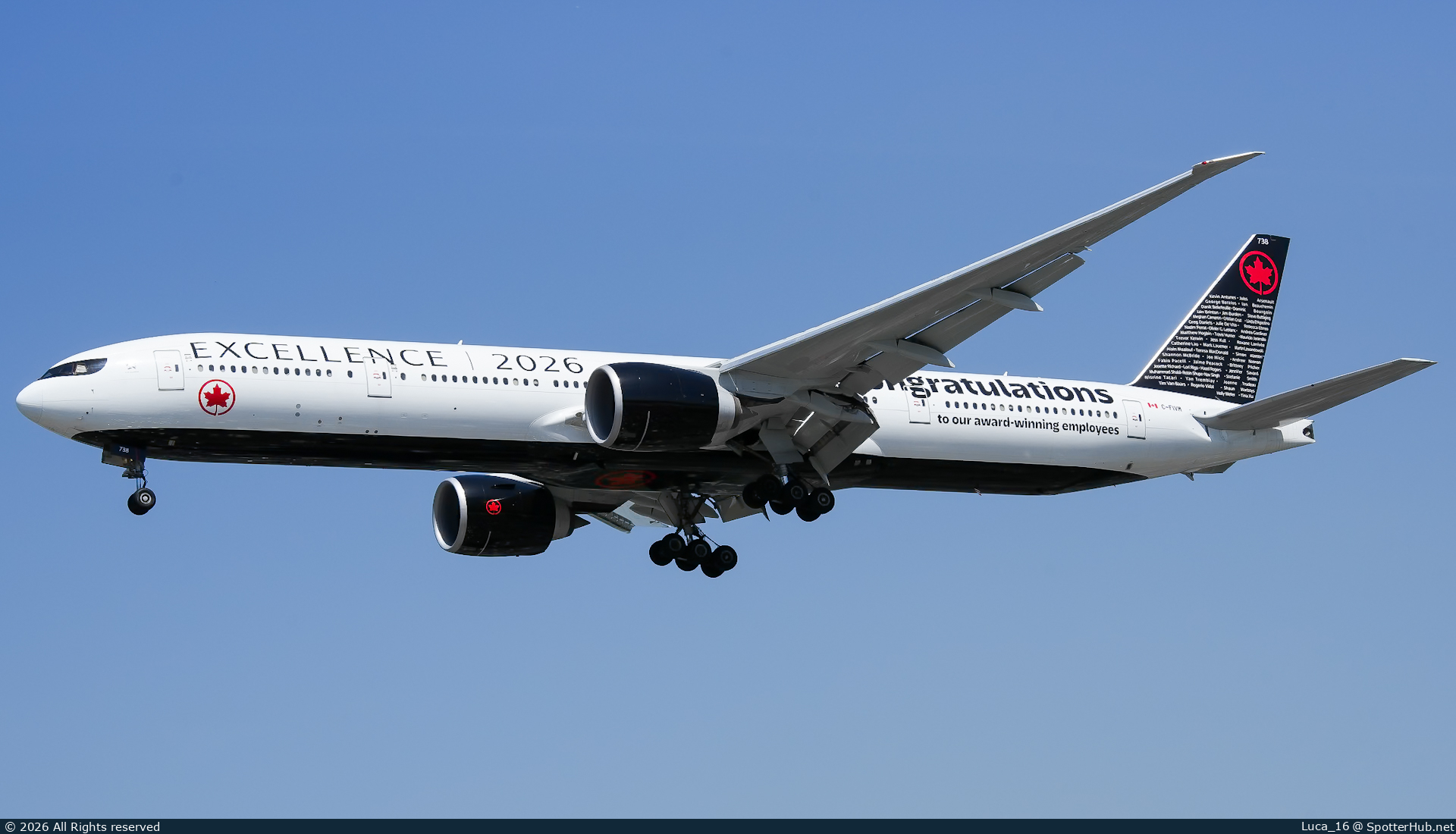 Photo of C-FIVM - Boeing 777-333(ER) operated by Air Canada