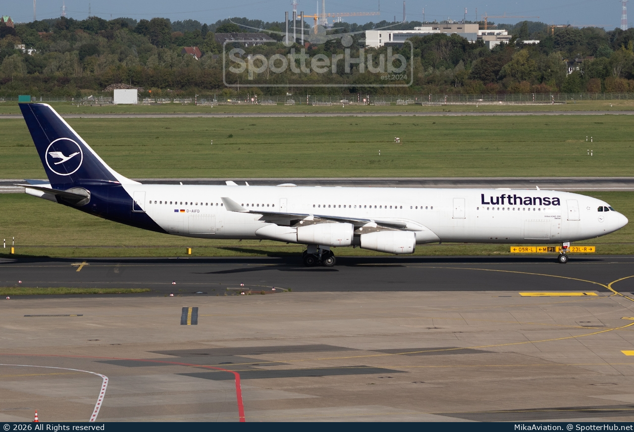 Photo of D-AIFD - Airbus A340-313 operated by Lufthansa