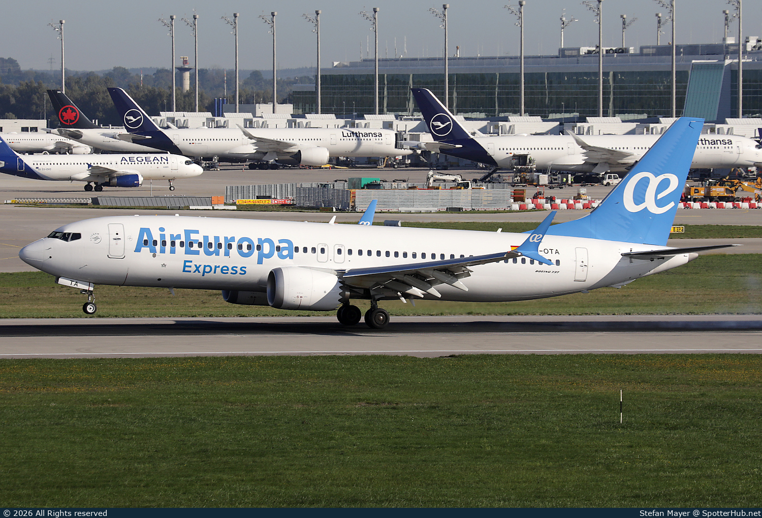 Photo of EC-OTA - Boeing 737 MAX 8 operated by Air Europa Express (opb Aeronova)