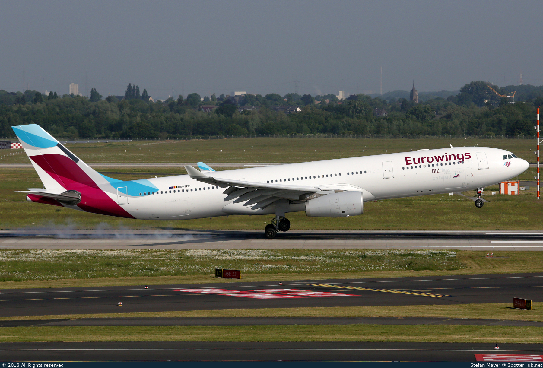 Photo of OO-SFB - Airbus A330-342 operated by Eurowings (opb Brussels Airlines)