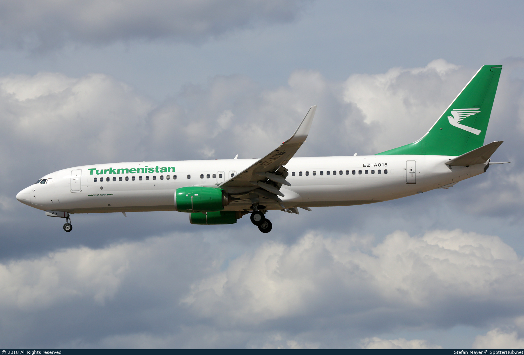 Photo of EZ-A015 - Boeing 737-82K operated by Turkmenistan Airlines