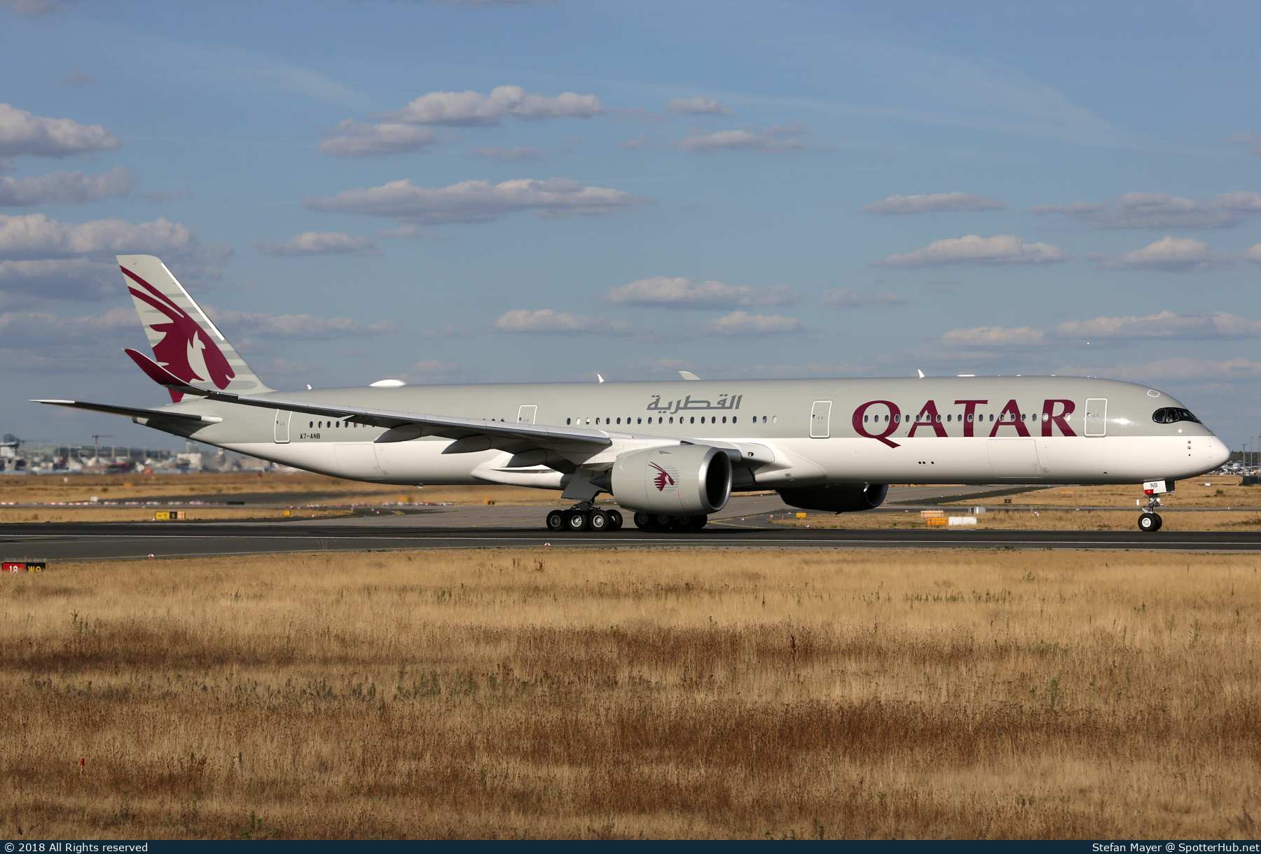 Photo of A7-ANB - Airbus A350-1041 operated by Qatar Airways