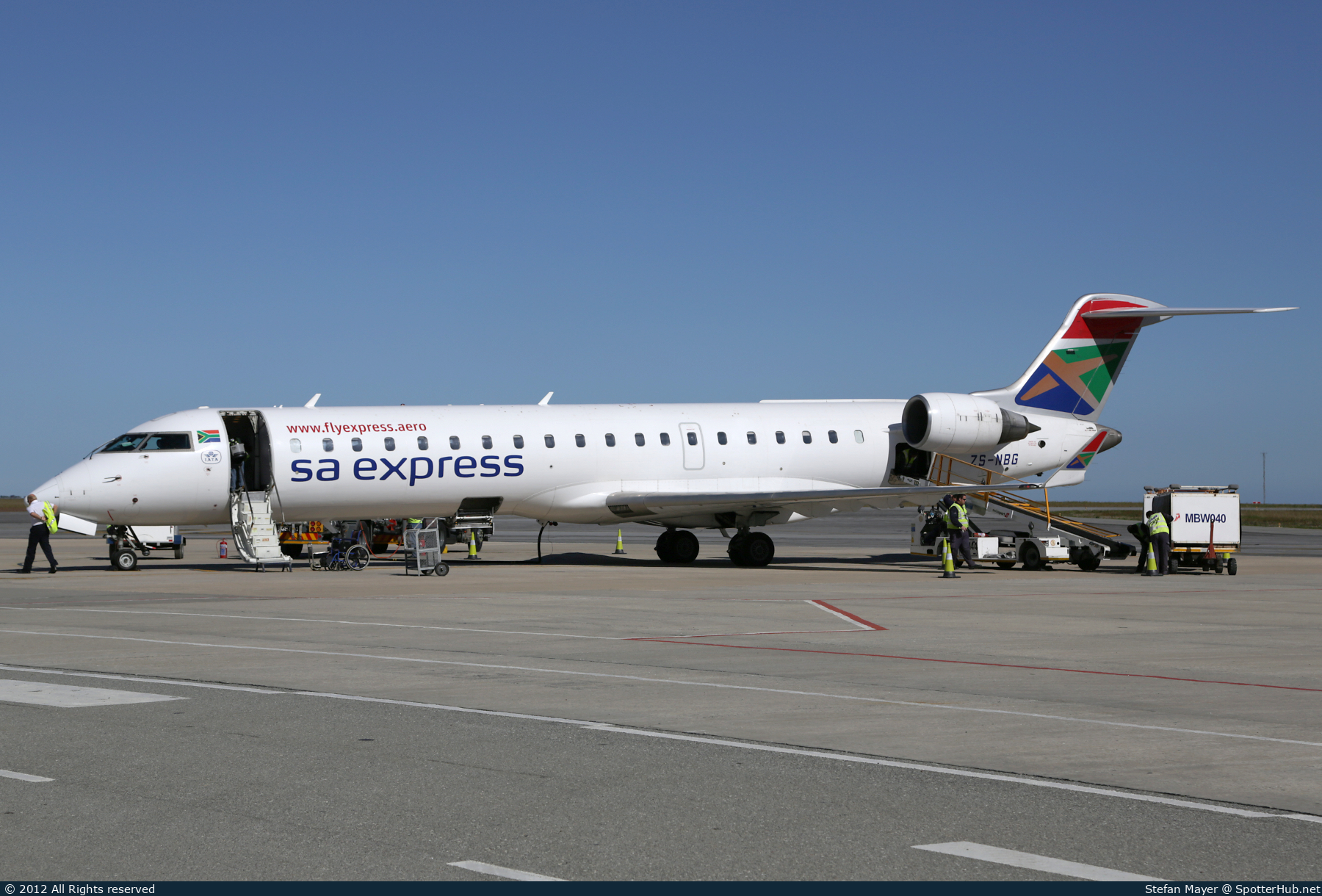 Photo of ZS-NBG - Bombardier CRJ-701ER operated by South African Express Airways