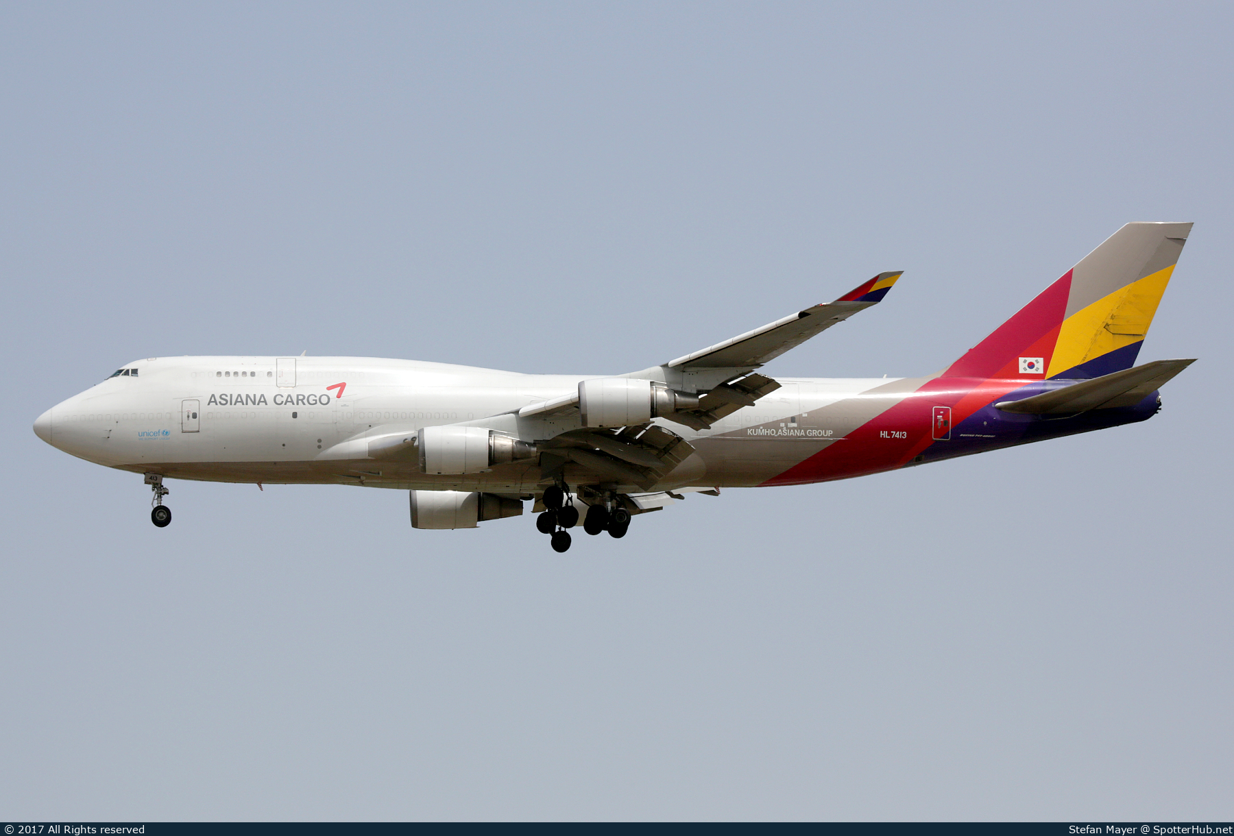 Photo of HL7413 - Boeing 747-48E(BDSF) operated by Asiana Cargo