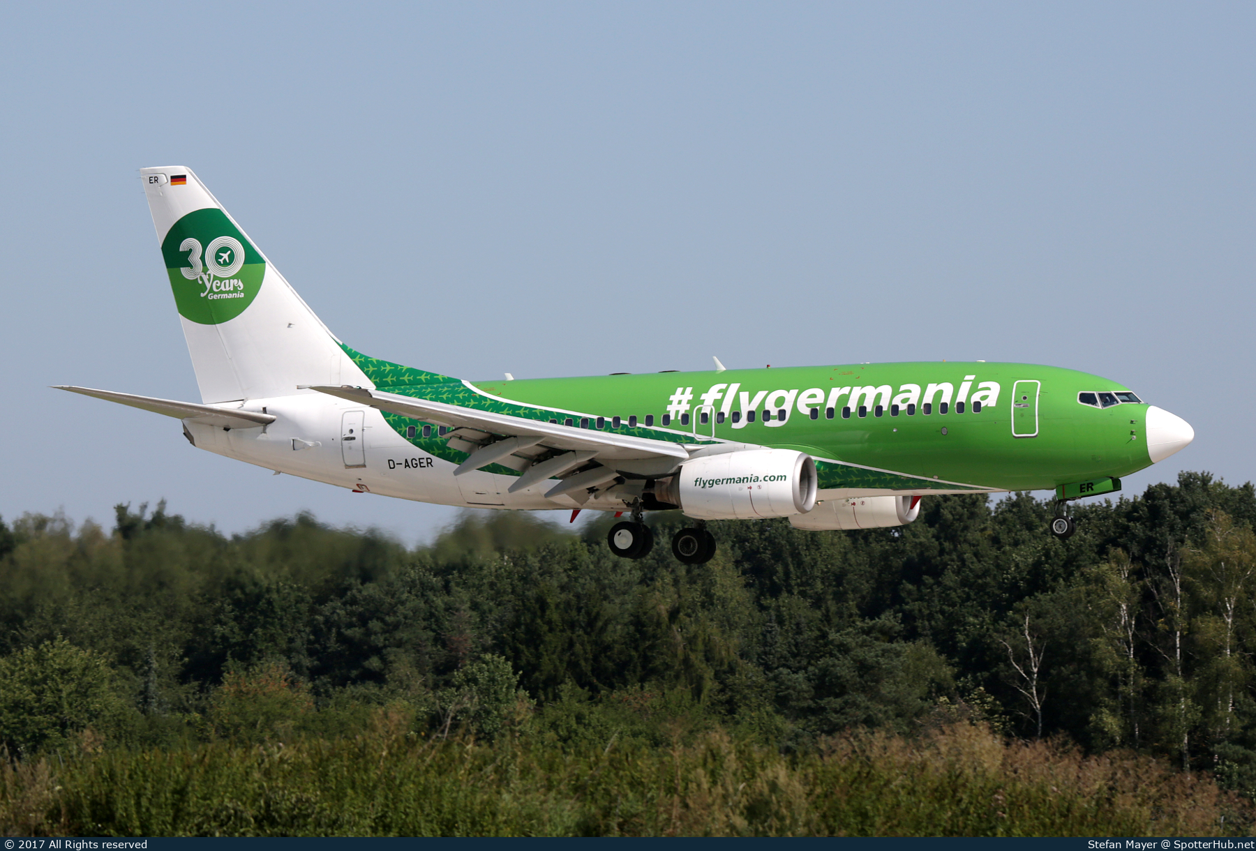Photo of D-AGER - Boeing 737-75B operated by Germania