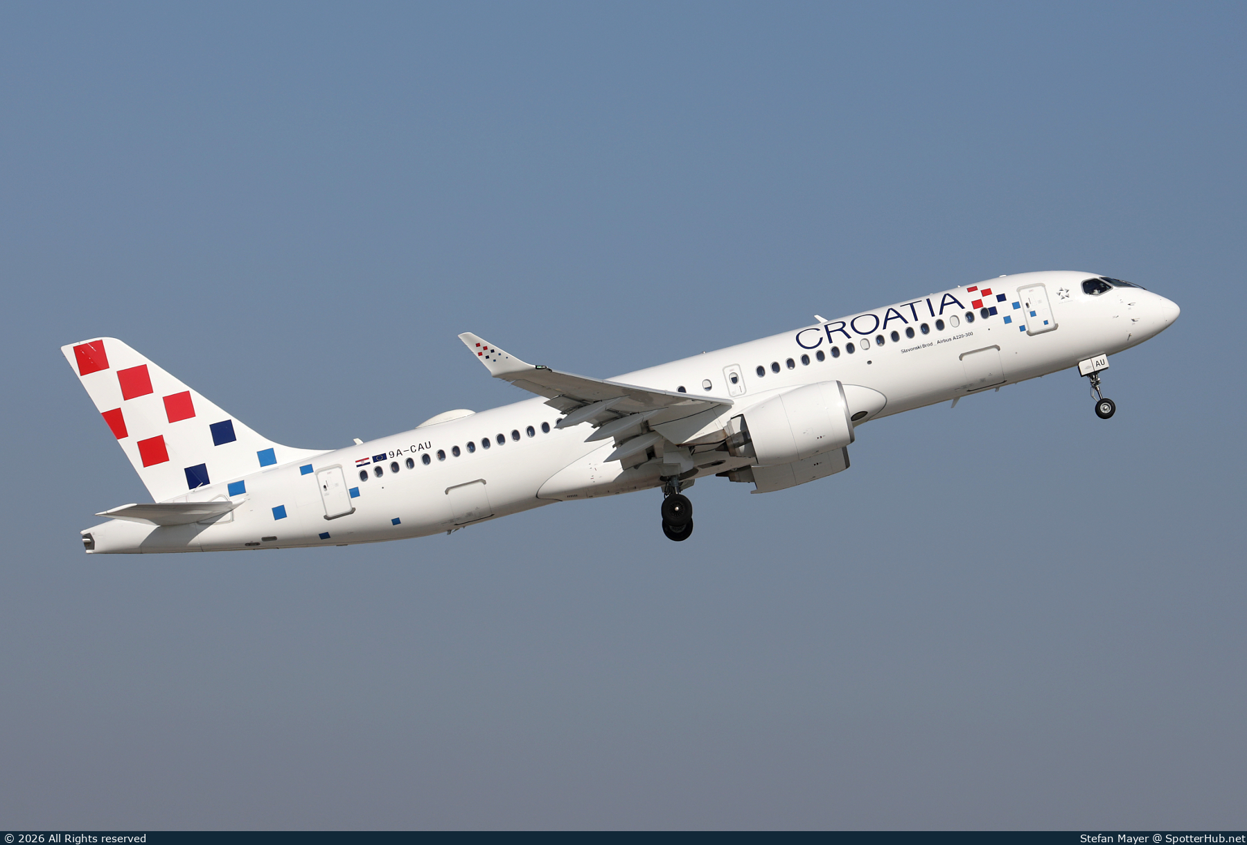 Photo of 9A-CAU - Airbus A220-300 operated by Croatia Airlines