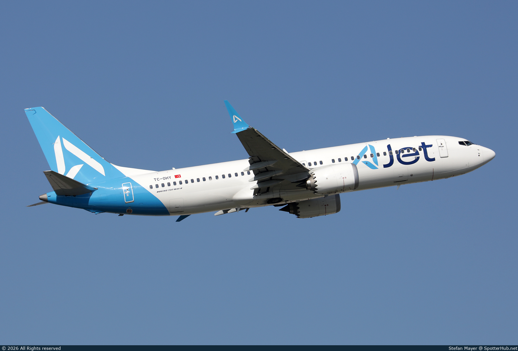 Photo of TC-OHY - Boeing 737 MAX 8 operated by AJet