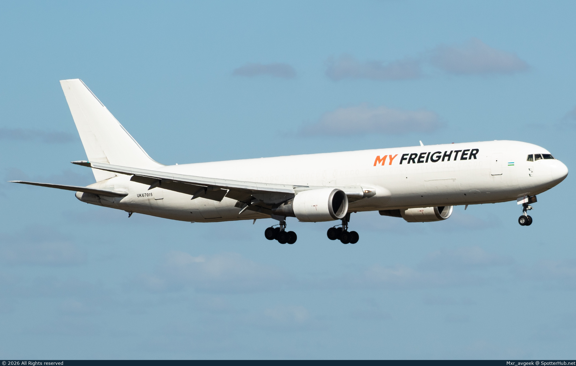 Photo of UK67015 - Boeing 767-38E(ER)(BDSF) operated by My Freighter