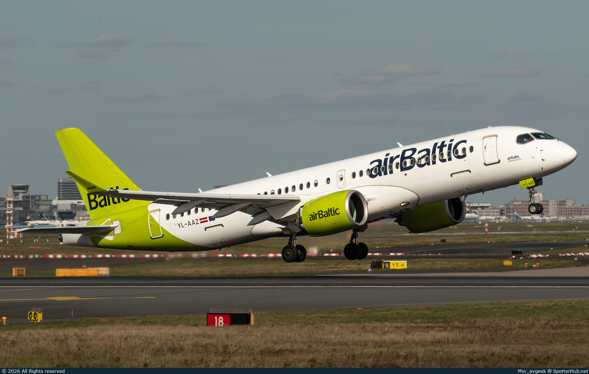 Photo of YL-AAZ - Airbus A220-300 operated by airBaltic