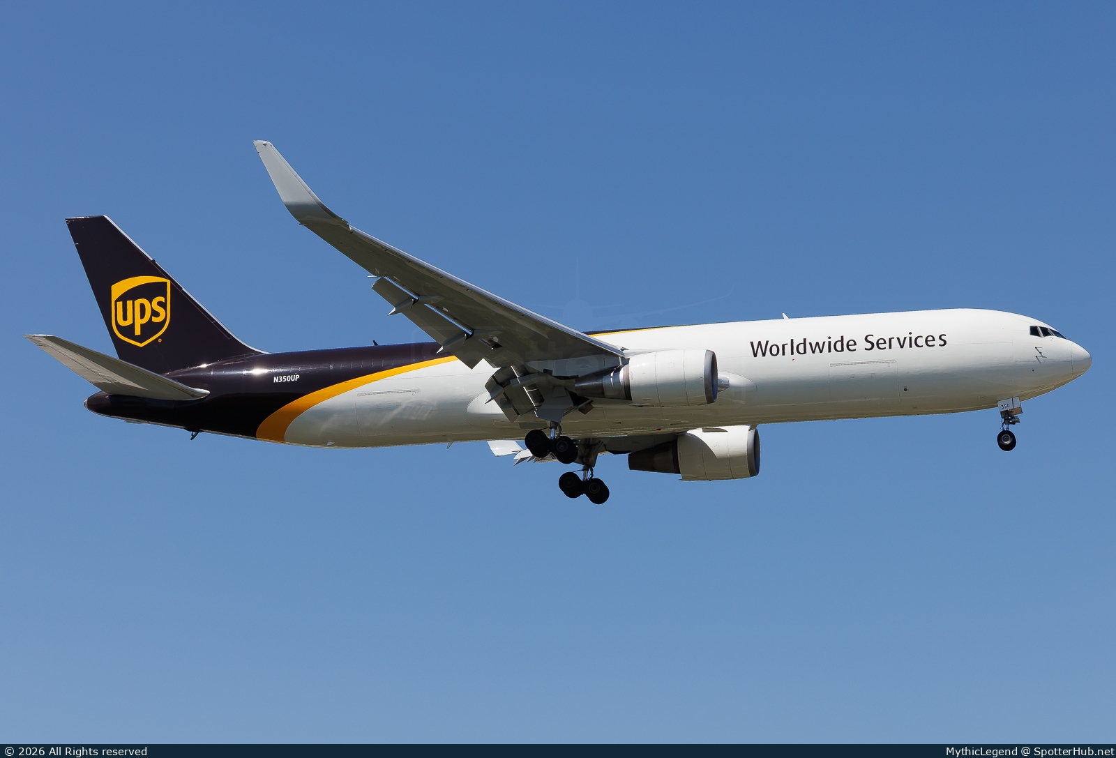 Photo of N350UP - Boeing 767-34AF operated by UPS United Parcel Service
