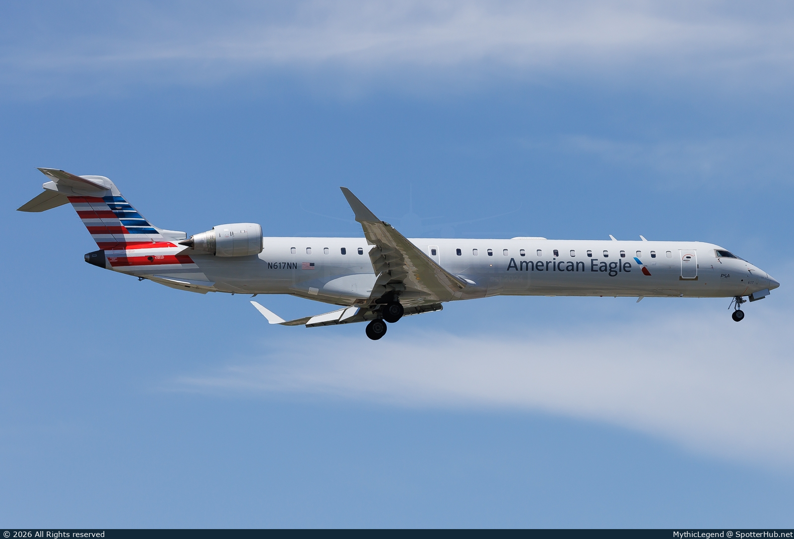Photo of N617NN - Bombardier CRJ-900LR operated by American Eagle (opb PSA Airlines)