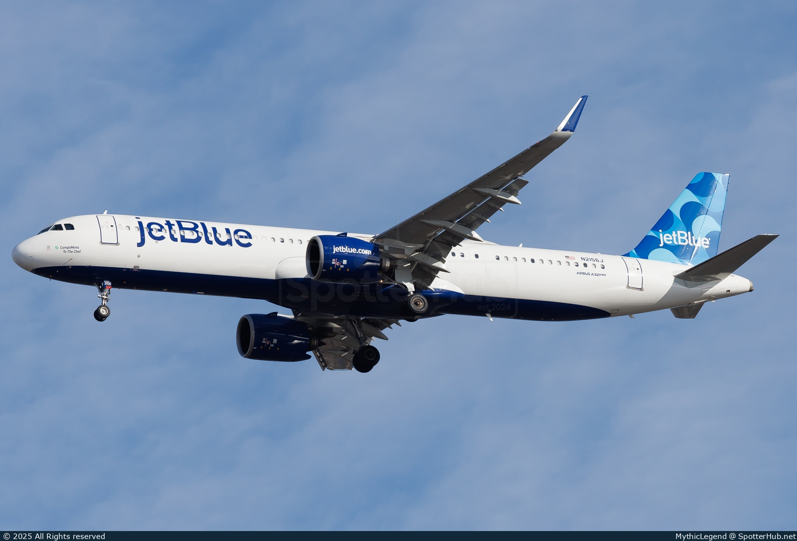 Photo of N2156J - Airbus A321-271NX operated by jetBlue Airways