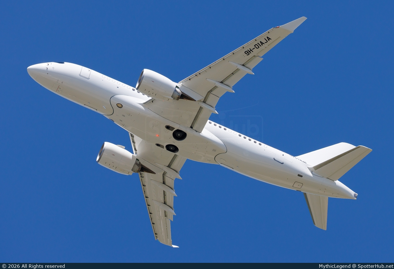 Photo of 9H-01AJA - Airbus A220-100(CJ) TwoTwenty operated by Comlux Aviation Malta