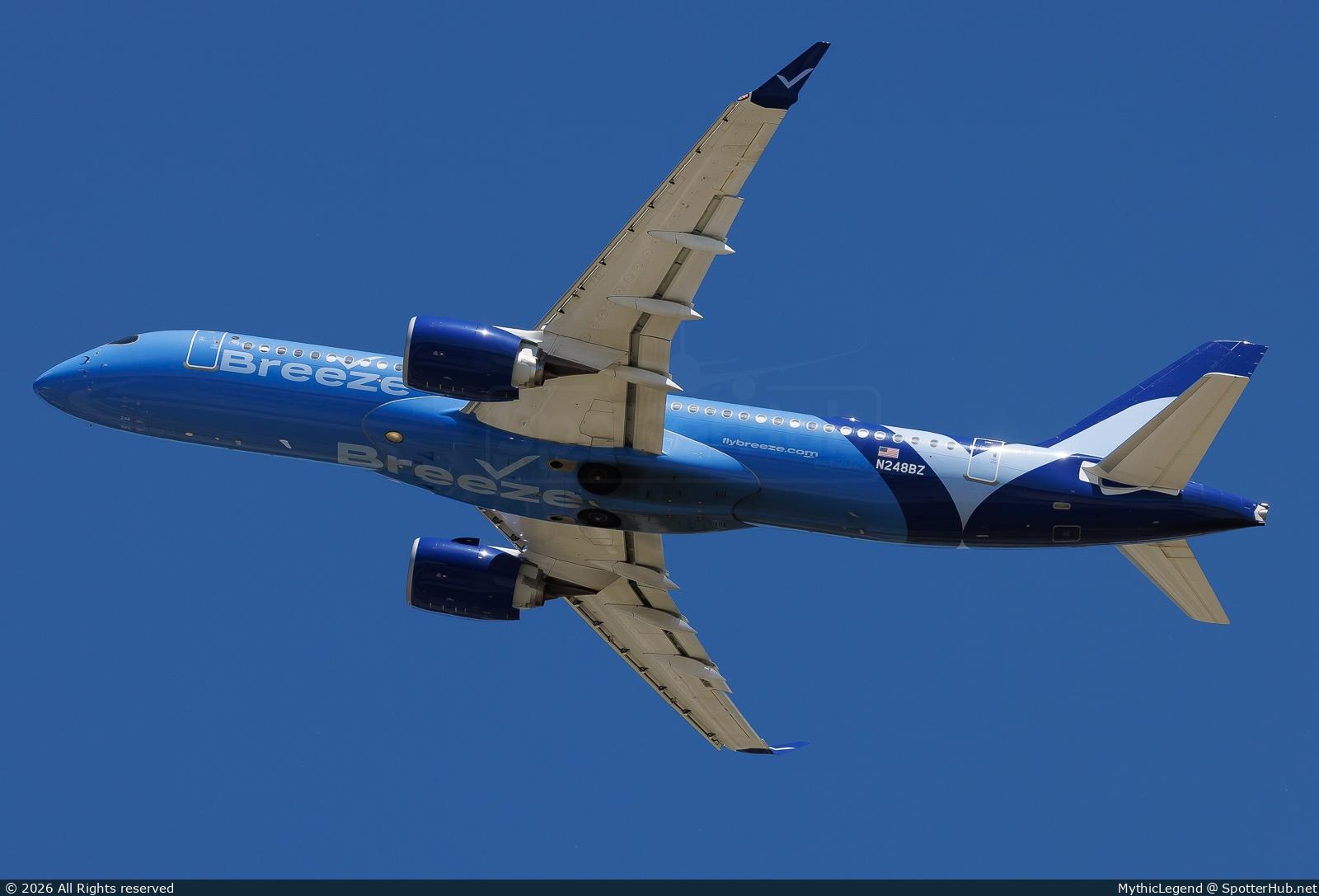 Photo of N248BZ - Airbus A220-300 operated by Breeze Airways