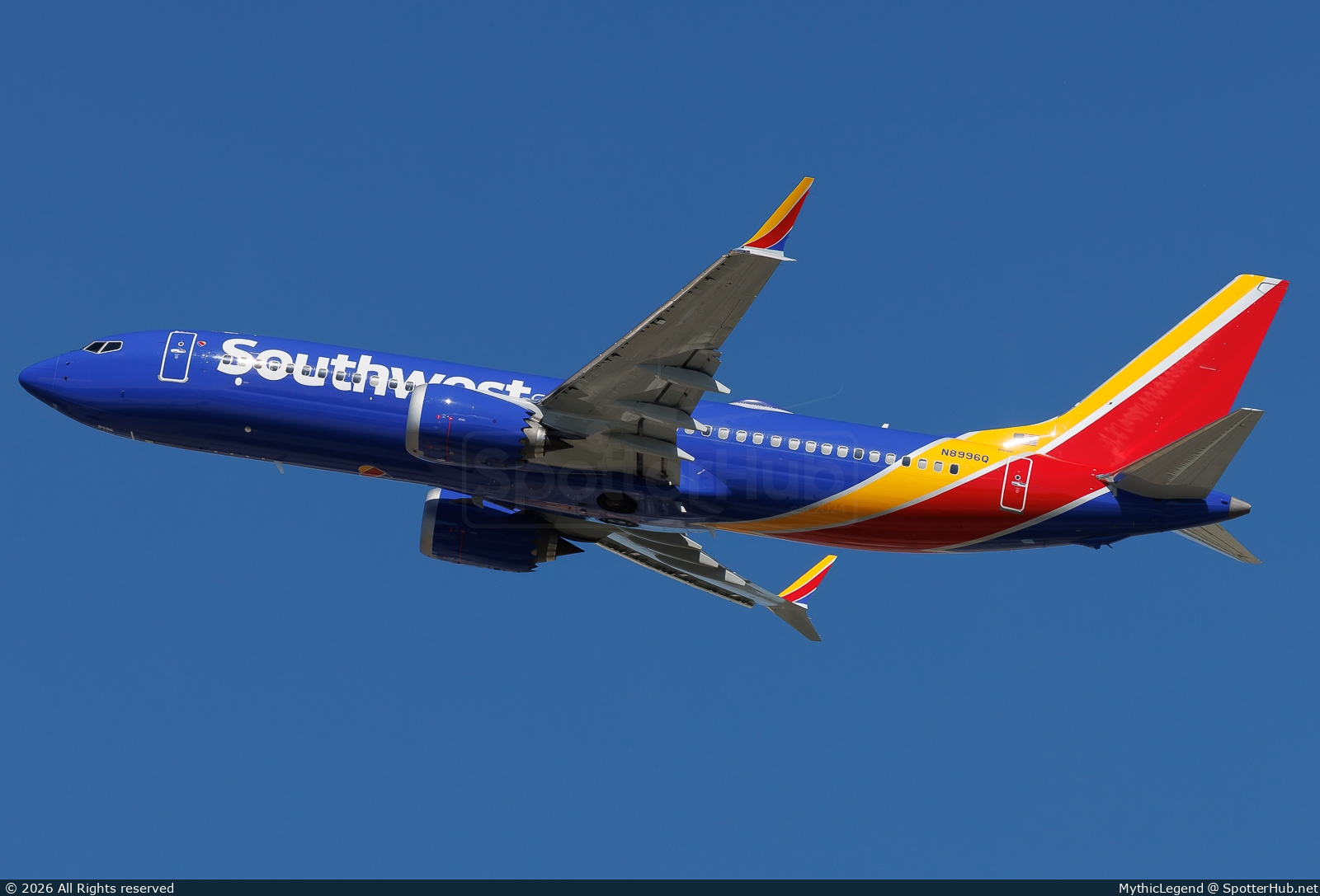 Photo of N8996Q - Boeing 737 MAX 8 operated by Southwest Airlines