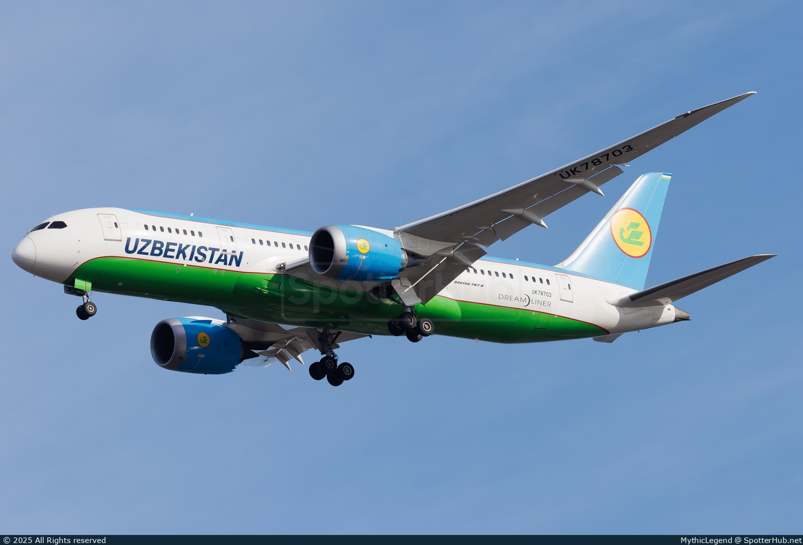 Photo of UK78703 - Boeing 787-8 Dreamliner operated by Uzbekistan Airways