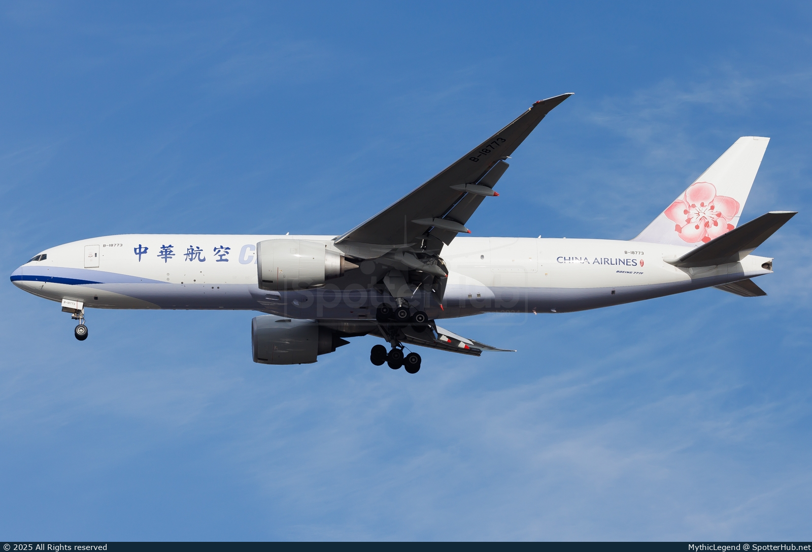 Photo of B-18773 - Boeing 777-F operated by China Airlines Cargo