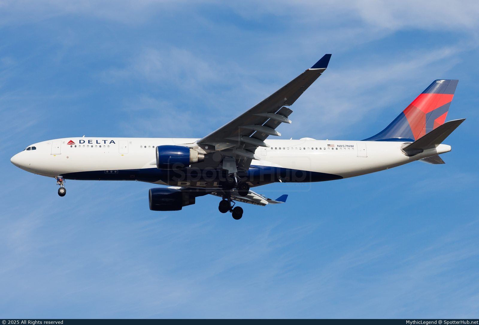 Photo of N857NW - Airbus A330-223 operated by Delta Air Lines