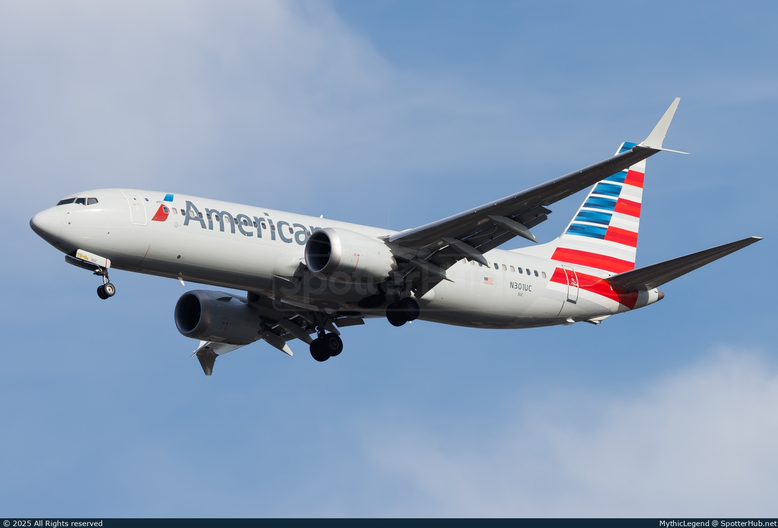 Photo of N301UC - Boeing 737 MAX 8 operated by American Airlines