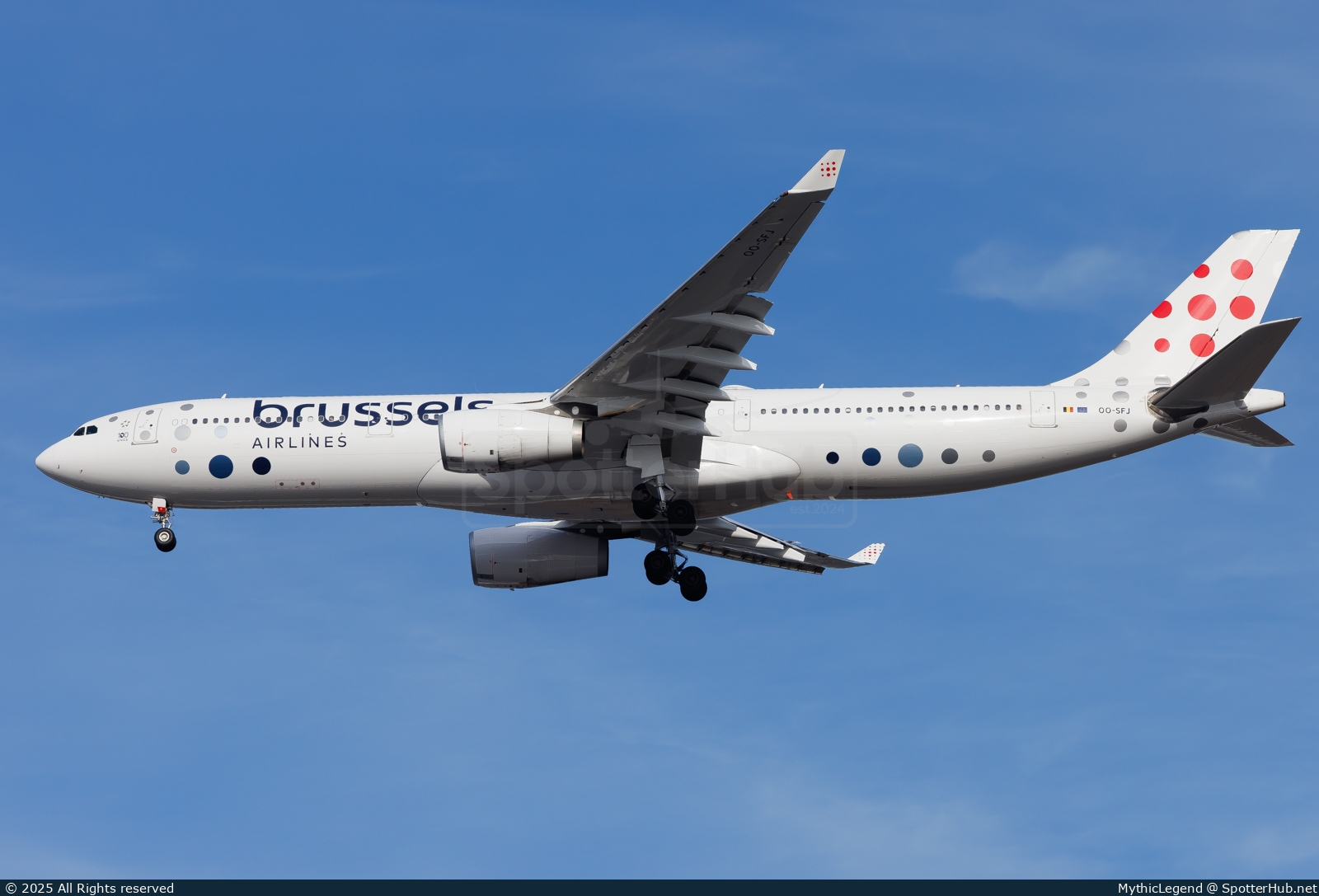 Photo of OO-SFJ - Airbus A330-343 operated by Brussels Airlines