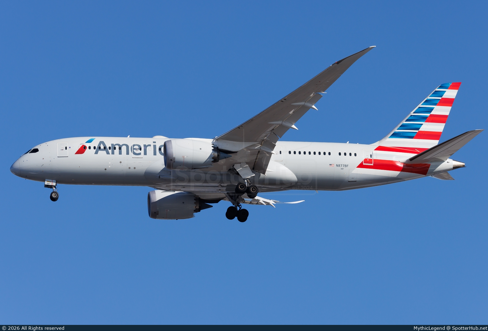 Photo of N877BF - Boeing 787-8 Dreamliner operated by American Airlines