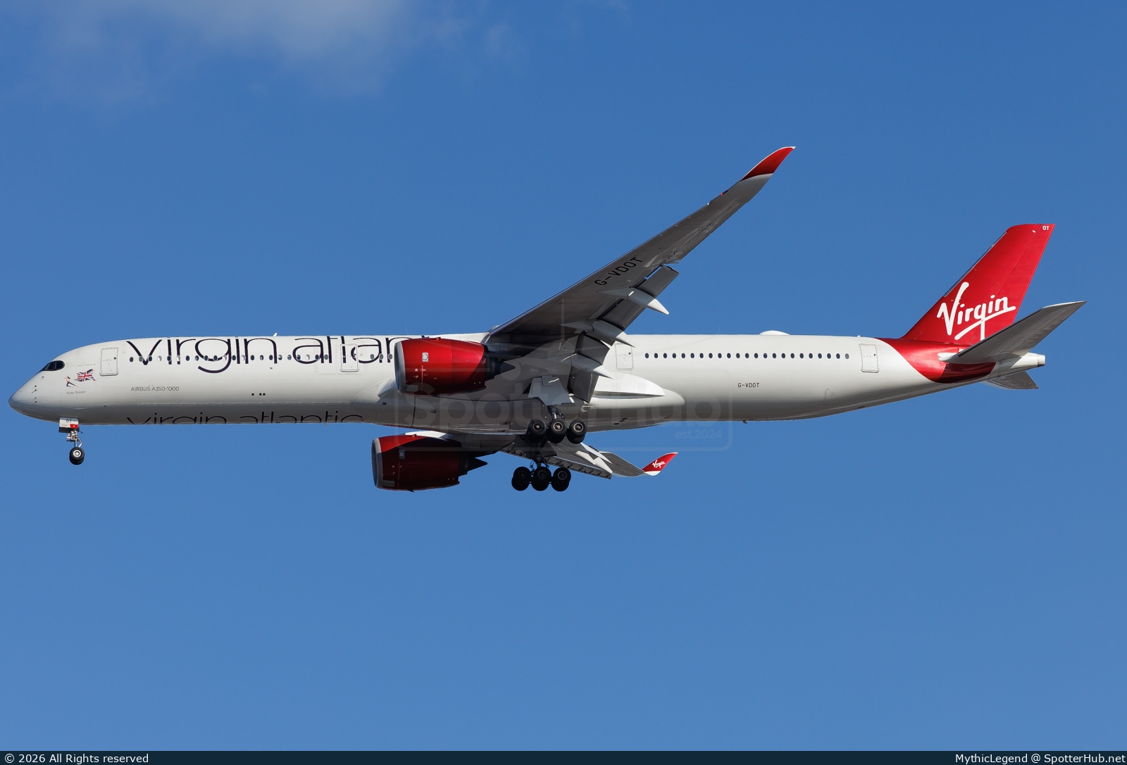 Photo of G-VDOT - Airbus A350-1041 operated by Virgin Atlantic Airways