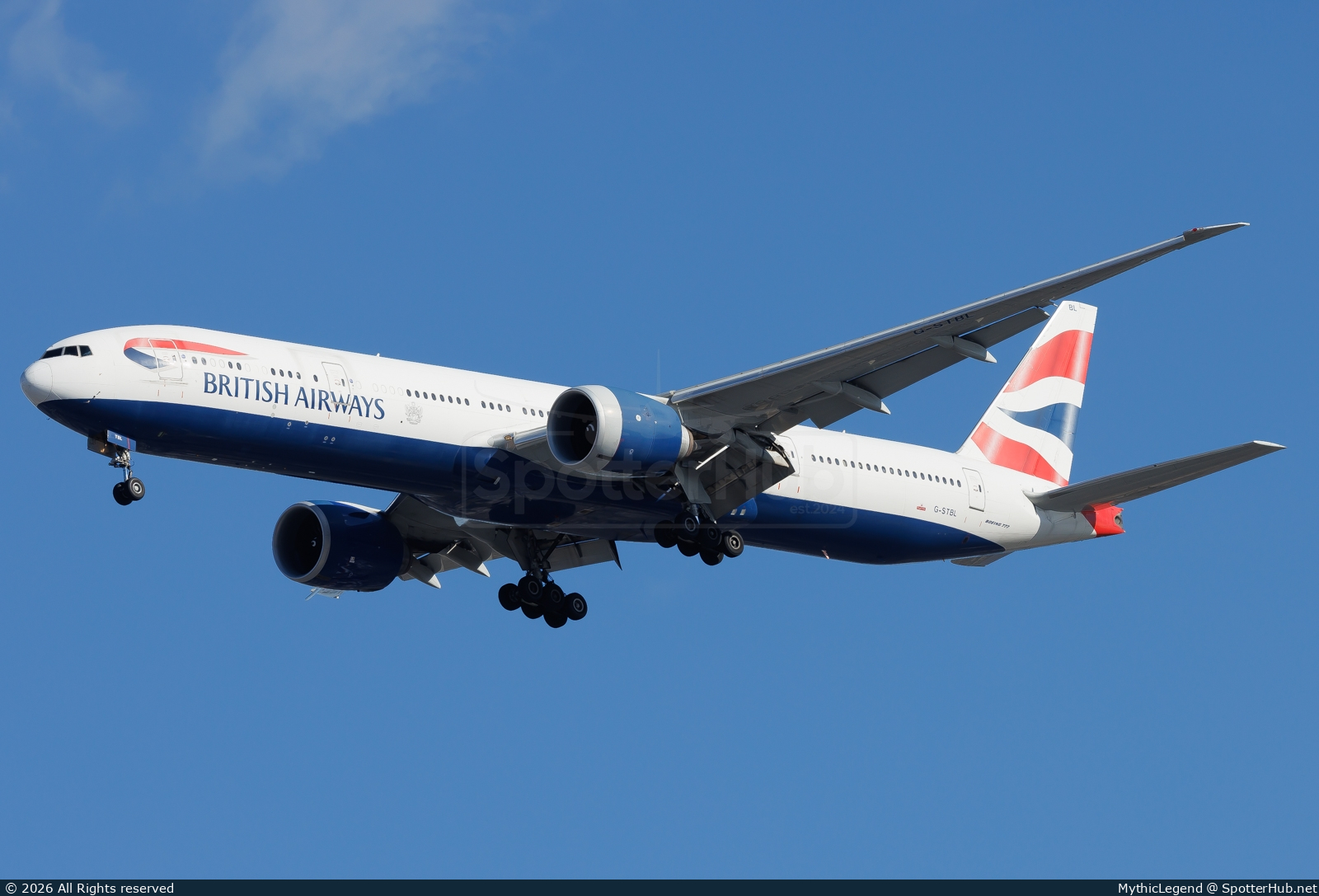 Photo of G-STBL - Boeing 777-336(ER) operated by British Airways