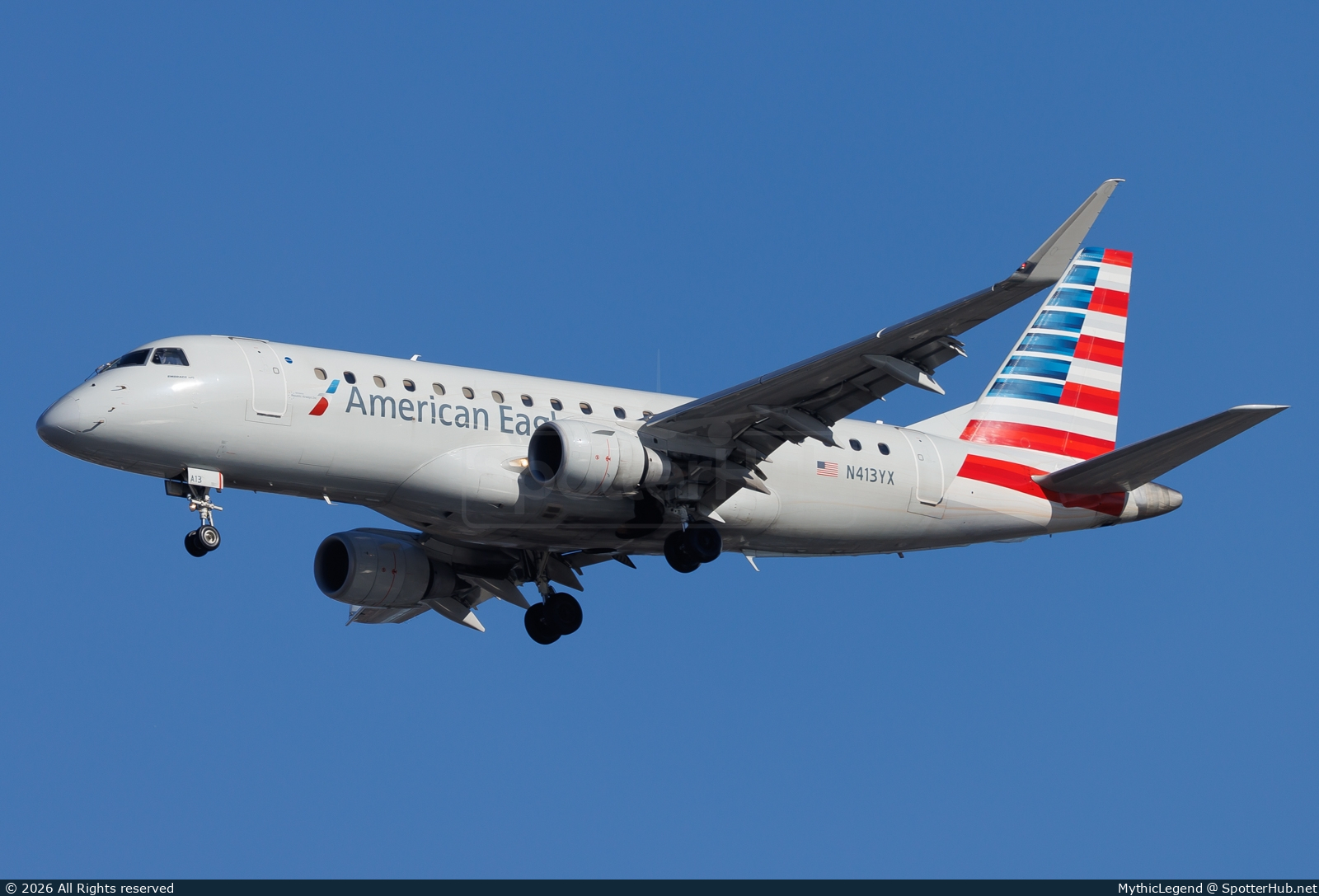 Photo of N413YX - Embraer ERJ-175LR operated by American Eagle (opb Republic Airways)