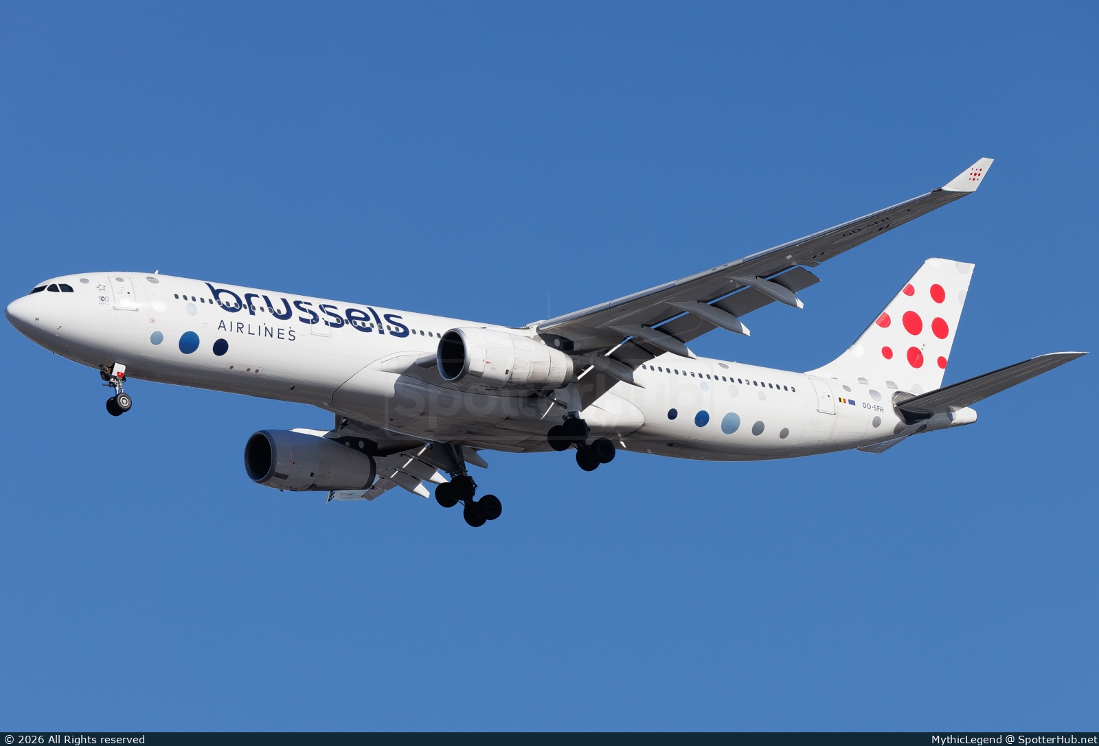Photo of OO-SFH - Airbus A330-342 operated by Brussels Airlines