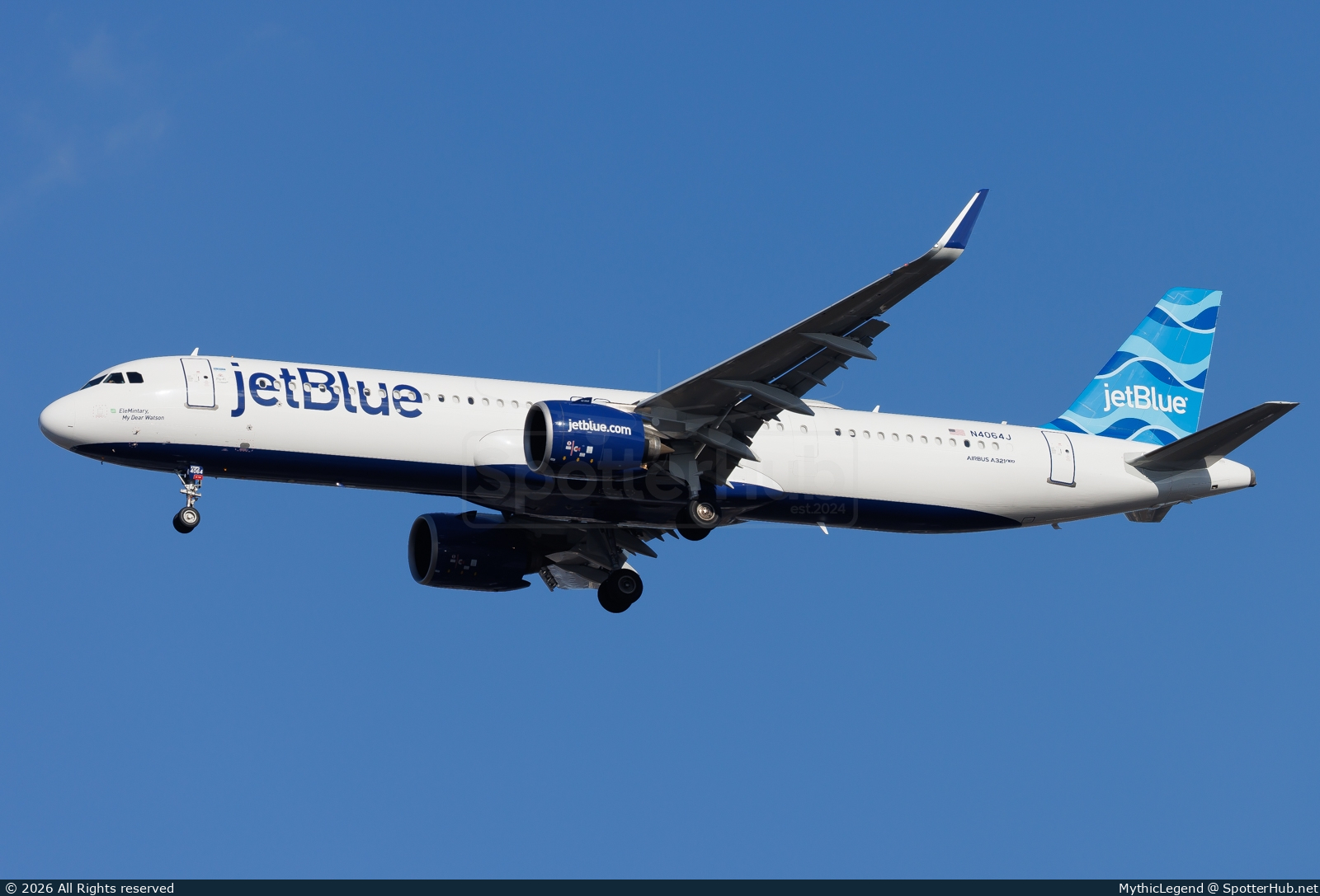 Photo of N4064J - Airbus A321-271NX operated by jetBlue Airways