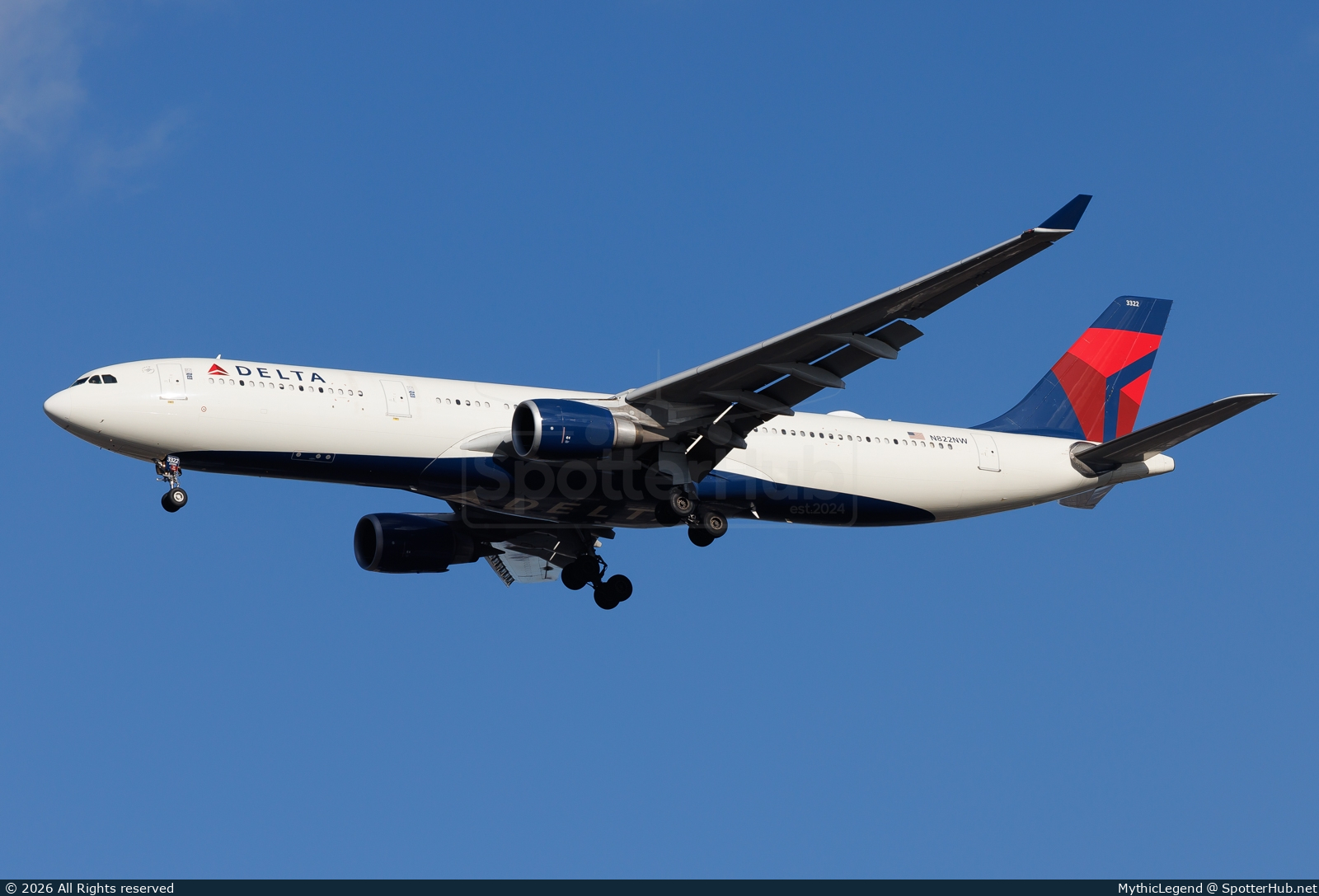 Photo of N822NW - Airbus A330-302 operated by Delta Air Lines