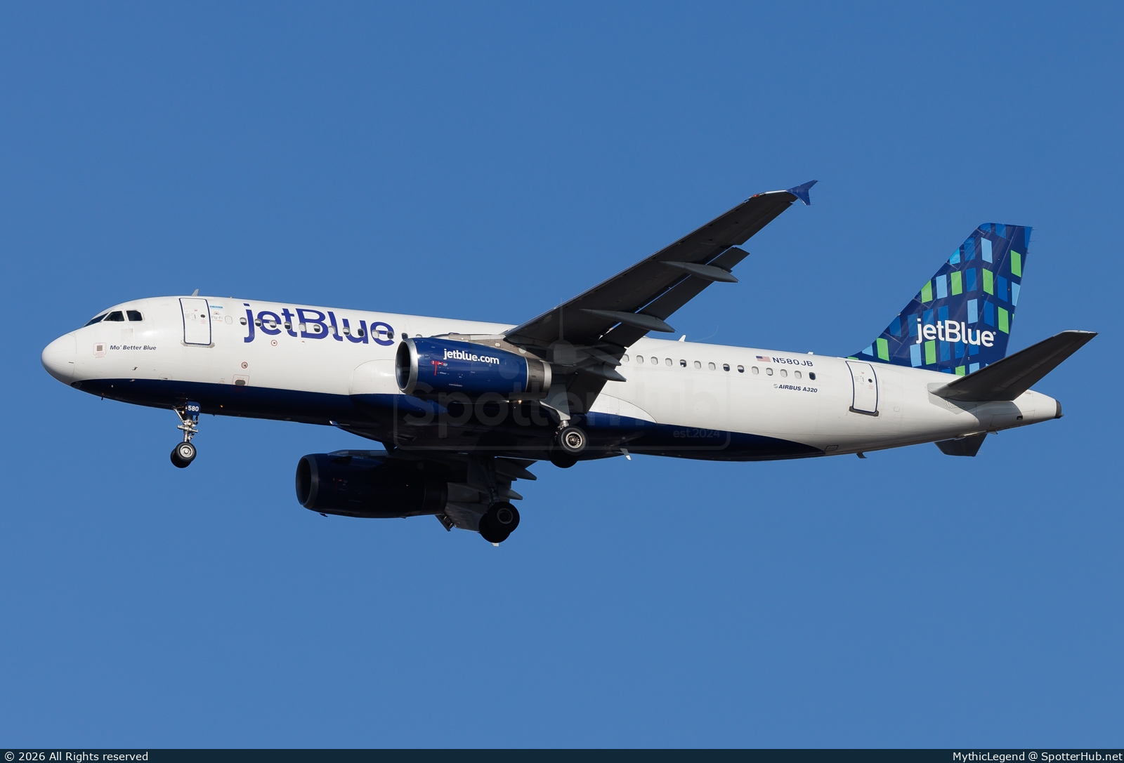 Photo of N580JB - Airbus A320-232 operated by jetBlue Airways
