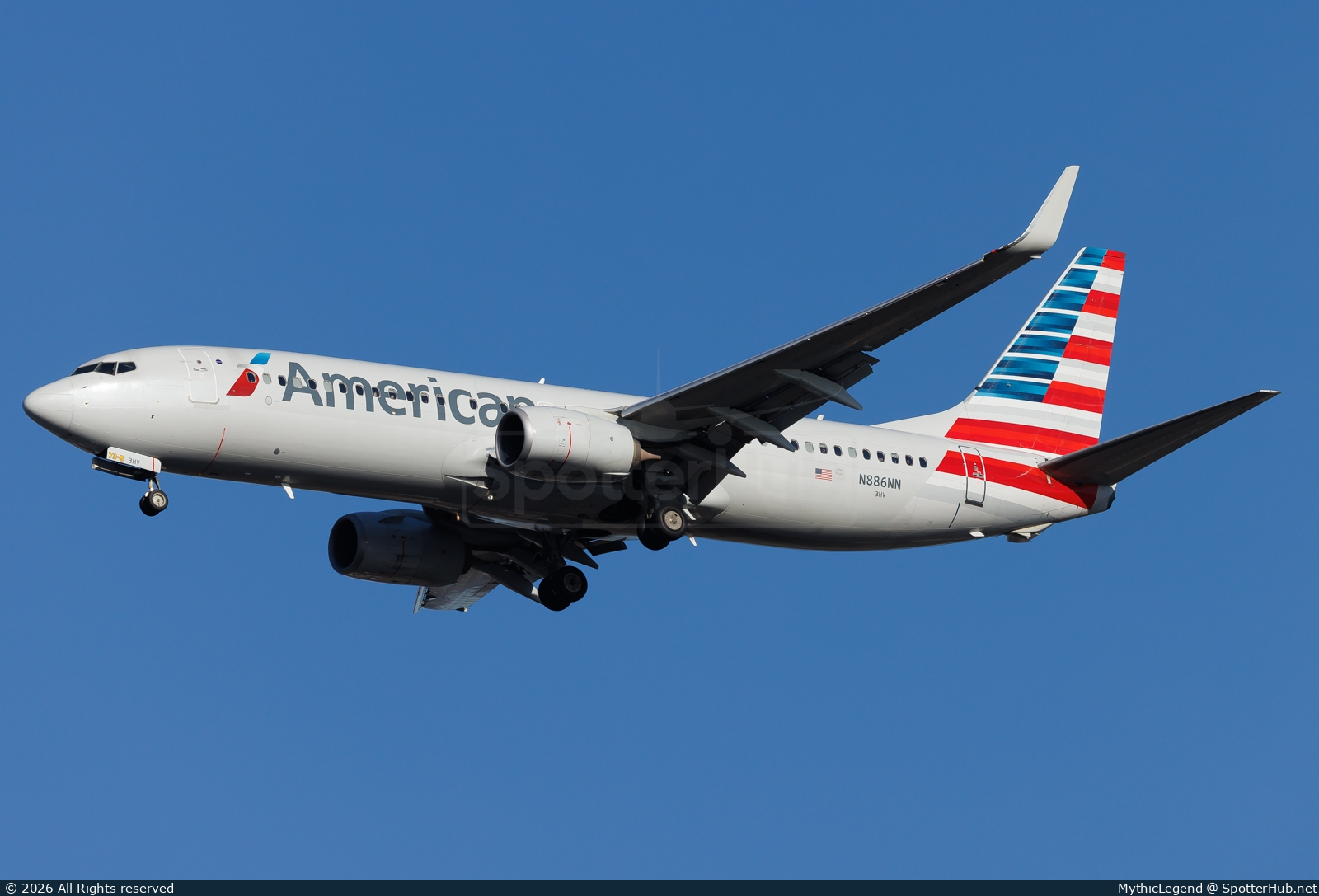 Photo of N886NN - Boeing 737-823 operated by American Airlines