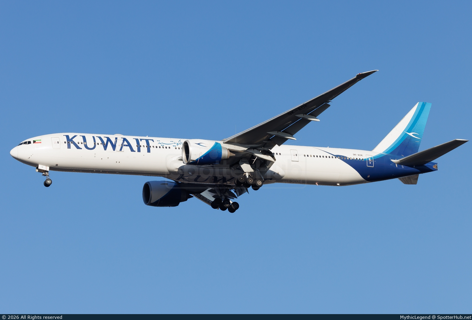 Photo of 9K-AOK - Boeing 777-369(ER) operated by Kuwait Airways