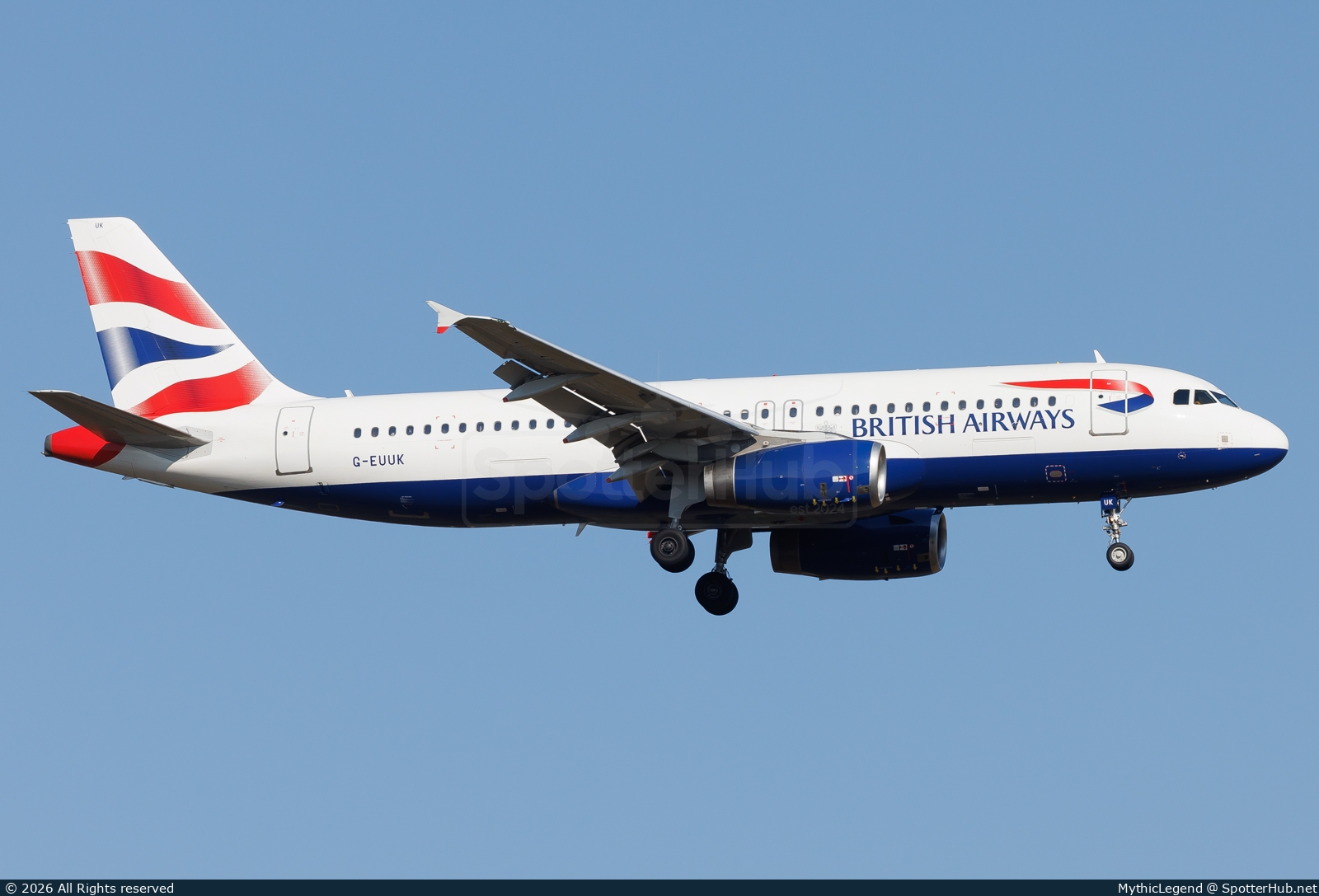 Photo of G-EUUK - Airbus A320-232 operated by British Airways
