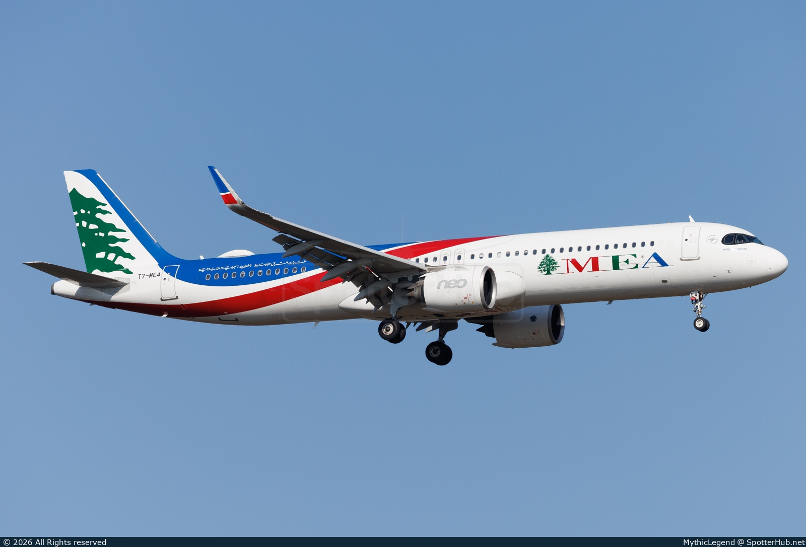 Photo of T7-ME4 - Airbus A321-271NX operated by MEA Middle East Airlines