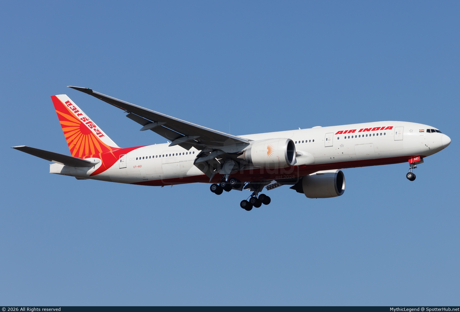 Photo of VT-AEI - Boeing 777-232(LR) operated by Air India
