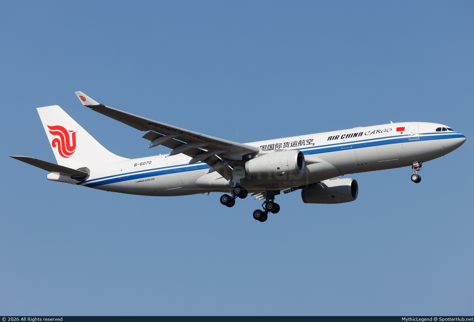 Photo of B-6070 - Airbus A330-243(P2F) operated by Air China Cargo