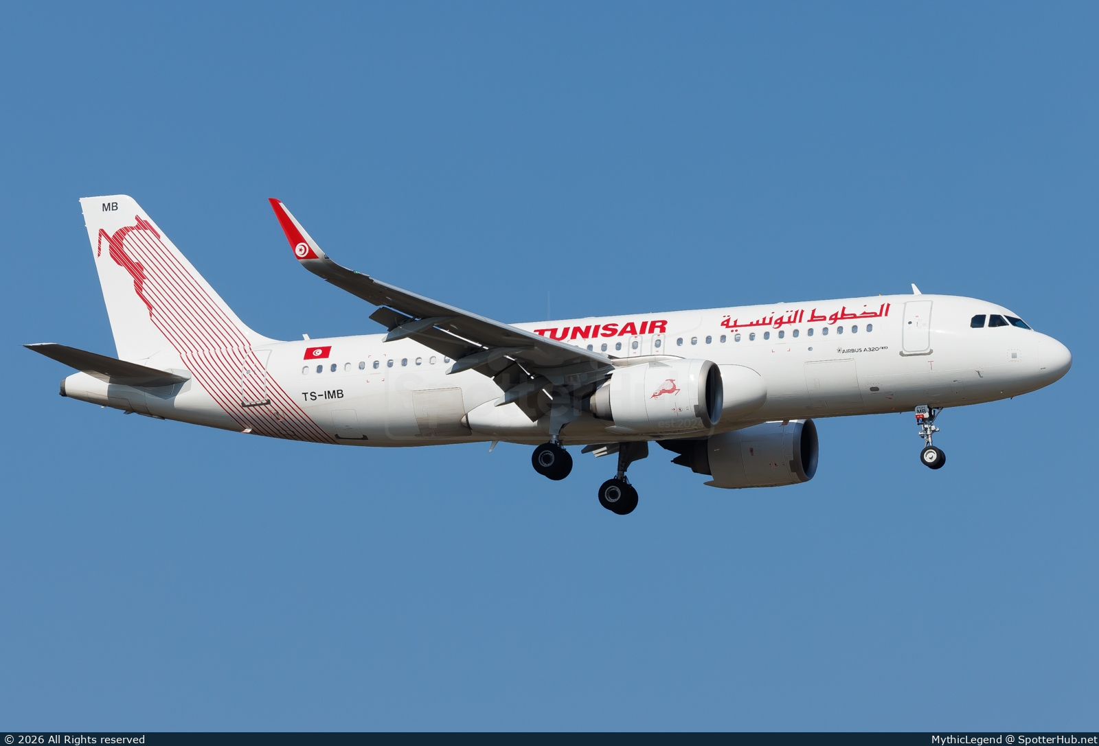 Photo of TS-IMB - Airbus A320-251N operated by Tunisair