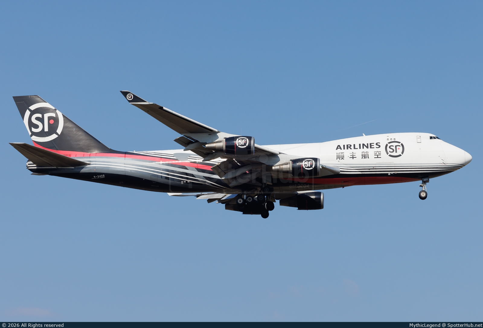 Photo of B-2422 - Boeing 747-4EVF(ER) operated by SF Airlines