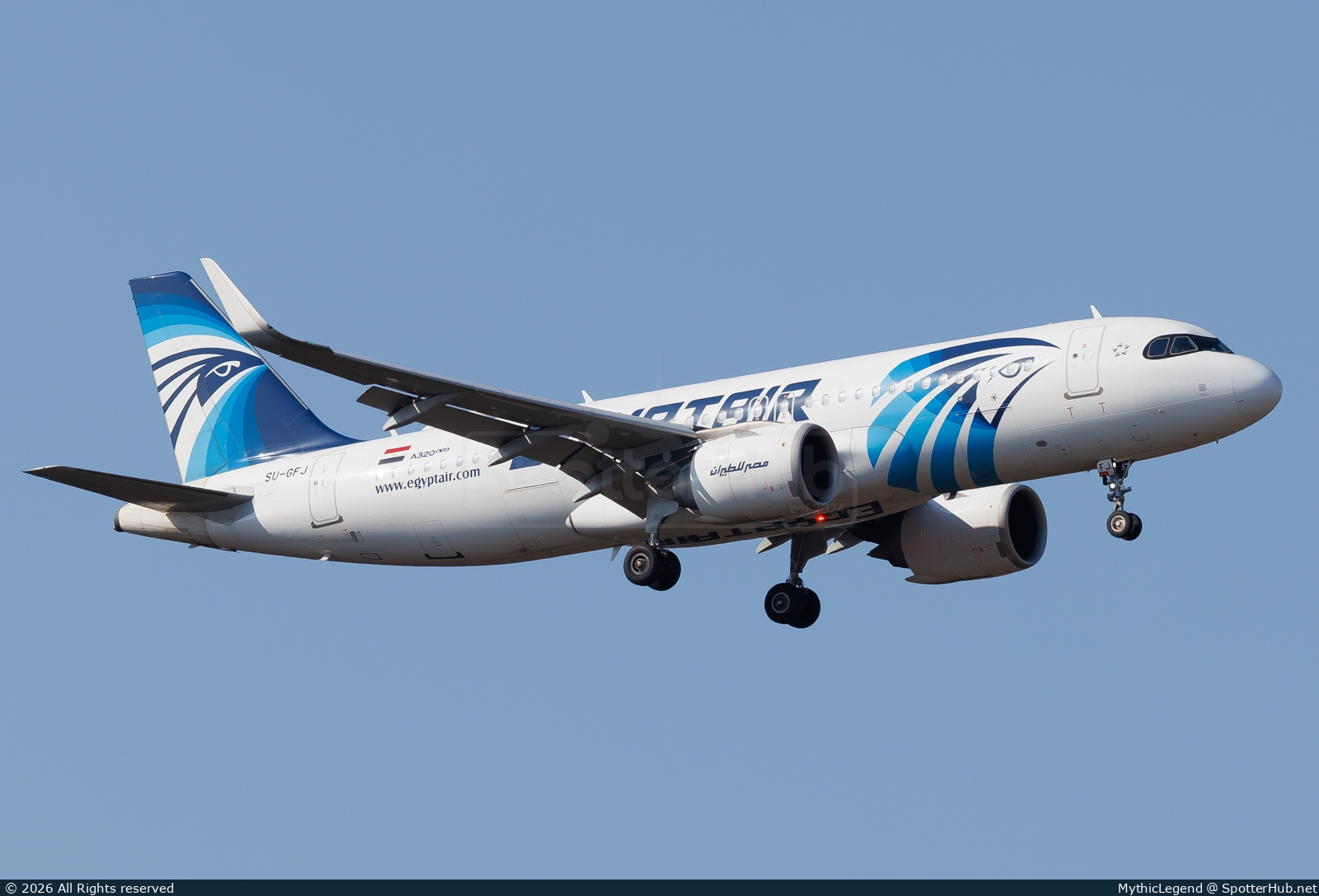 Photo of SU-GFJ - Airbus A320-251N operated by Egyptair