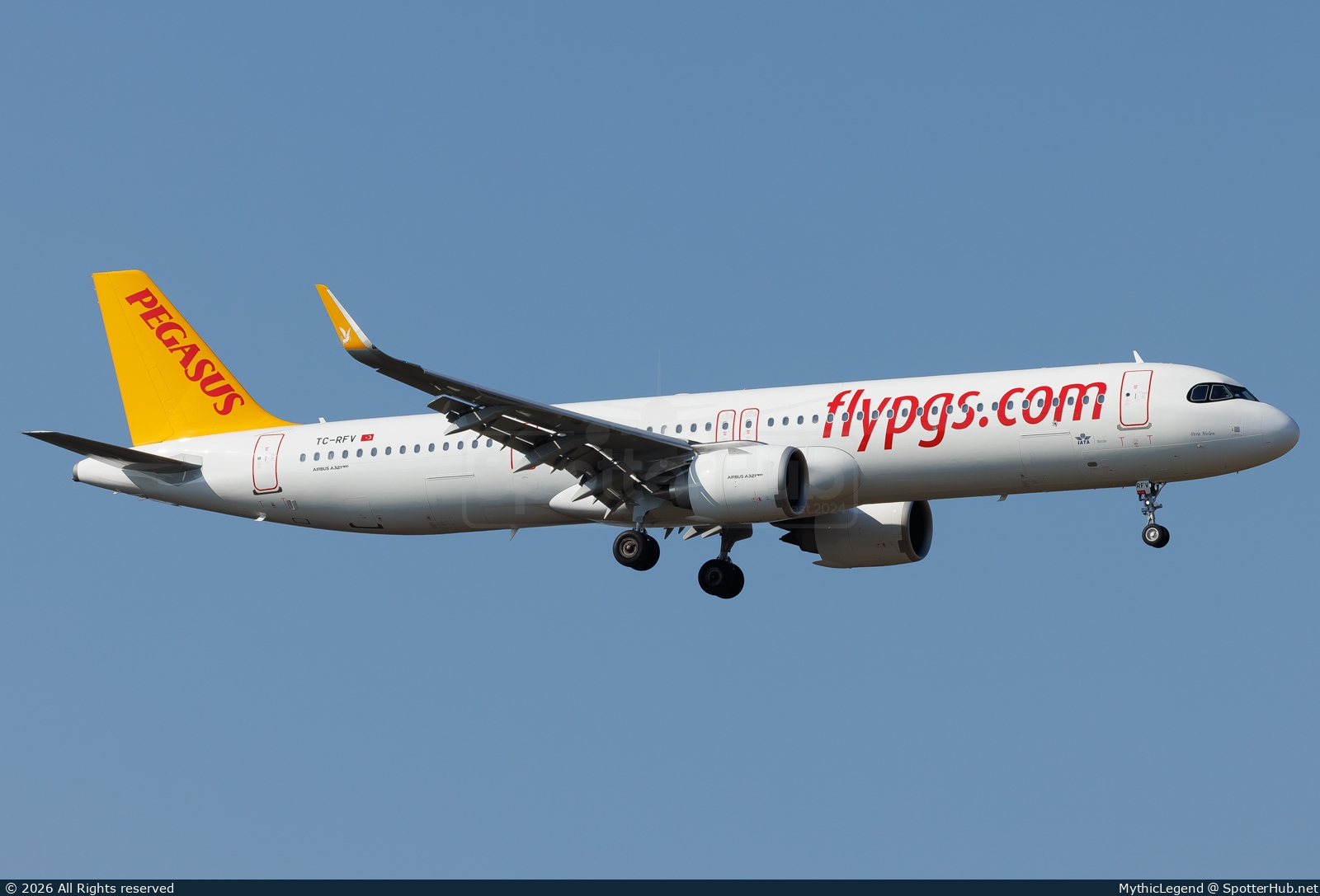 Photo of TC-RFV - Airbus A321-251NX operated by Pegasus Airlines