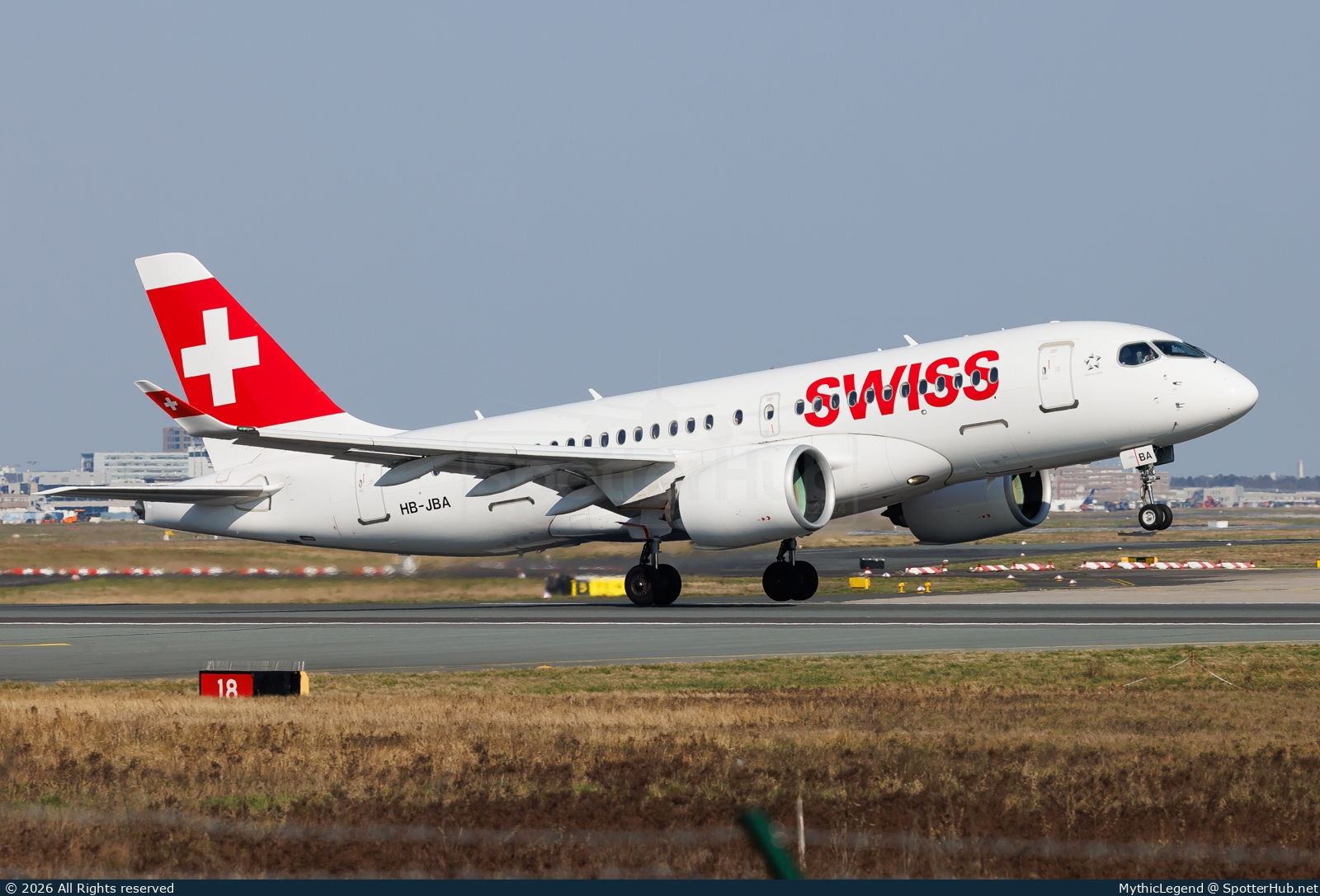 Photo of HB-JBA - Airbus A220-100 operated by Swiss International Air Lines