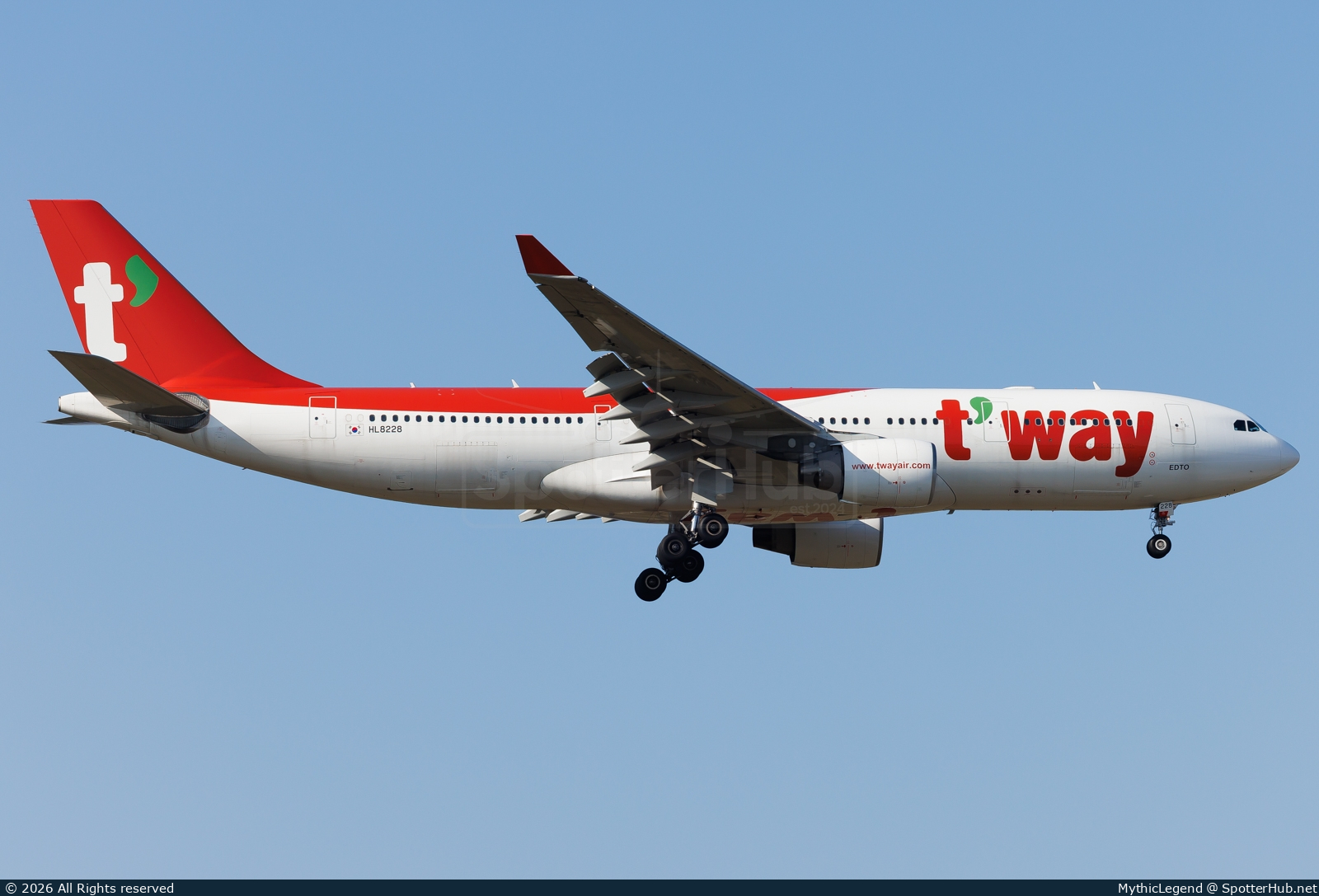 Photo of HL8228 - Airbus A330-223 operated by T'Way Air